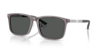 Occhiali da sole uomo Emporio Armani EA4241D Shiny Transparent Grey