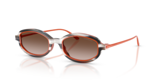 Occhiali da sole Emporio Armani 0EA4276U donna Shiny Striped Beige/Ora