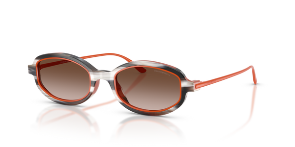 Occhiali da sole Emporio Armani 0EA4276U donna Shiny Striped Beige/Ora