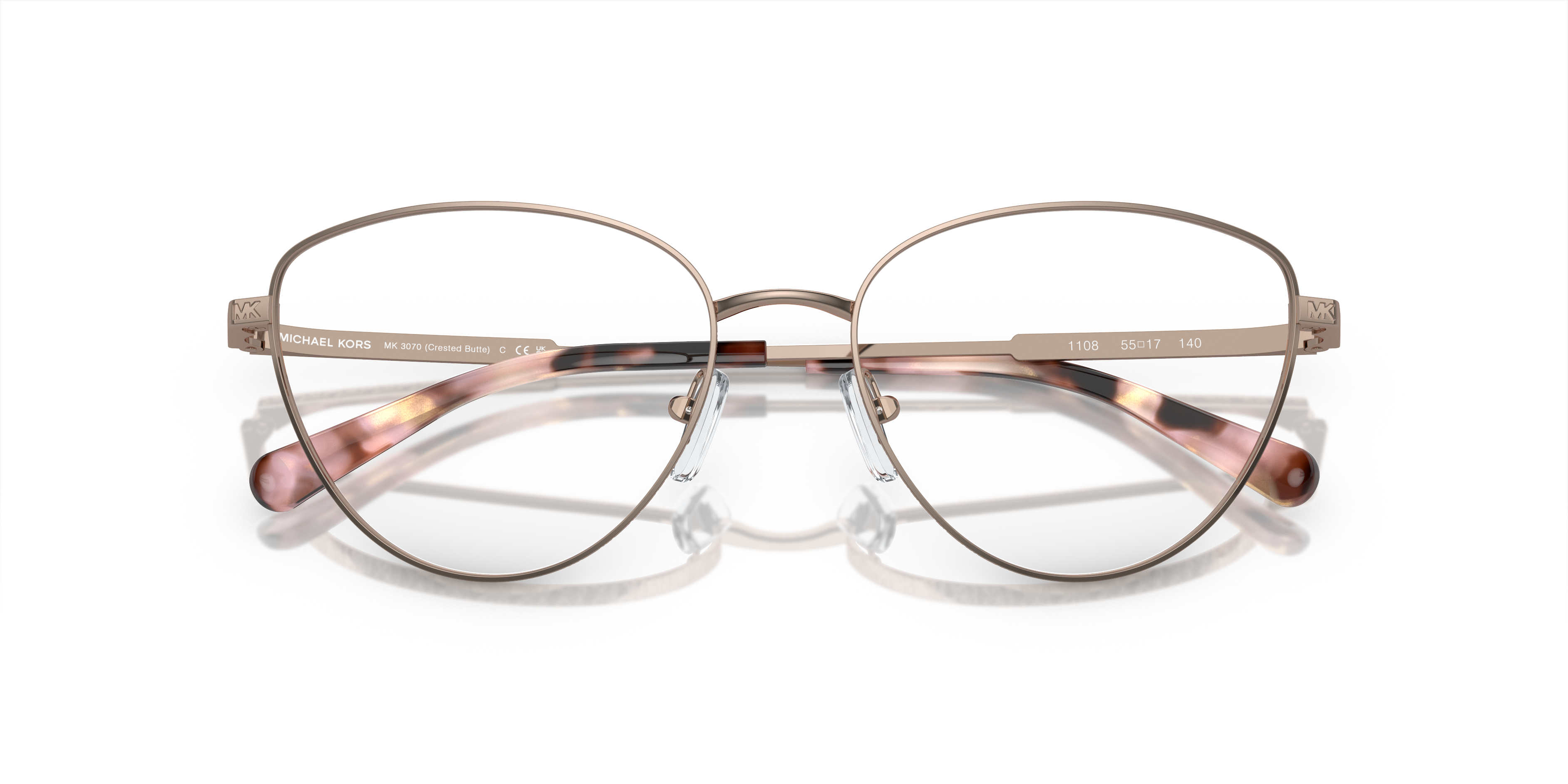 Occhiali da Sole Michael Kors Rose Gold | Modello 0MK3070 CRESTED BUTT