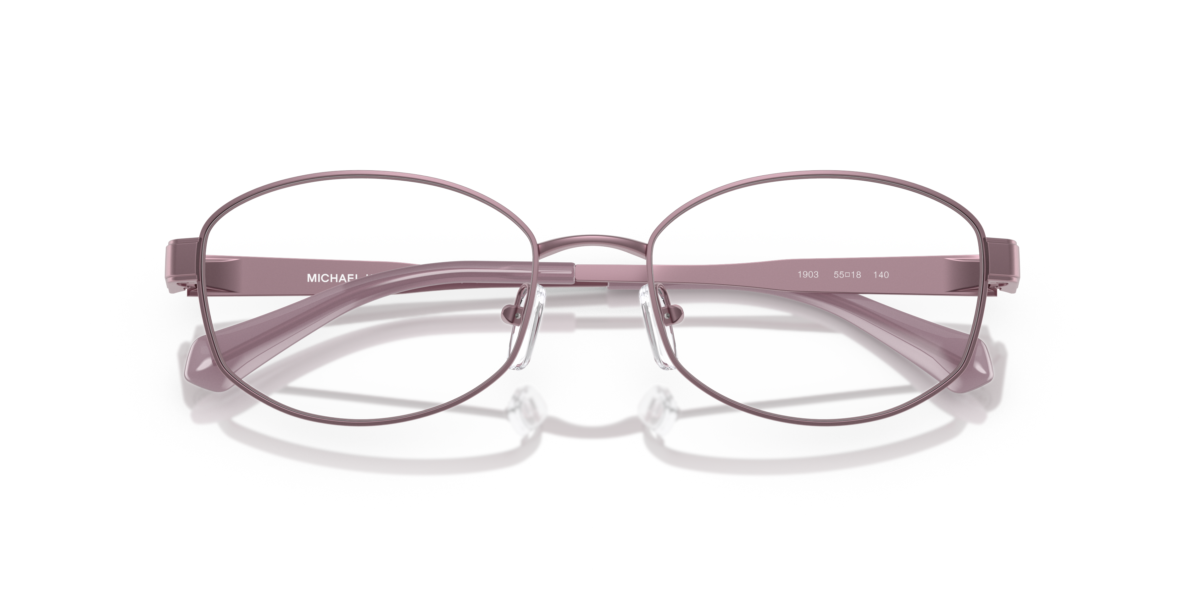 Occhiali da sole Michael Kors 0MK3086 LYON da donna colore Light Gold, con montatura in metallo dorato e lenti scure, mostrat