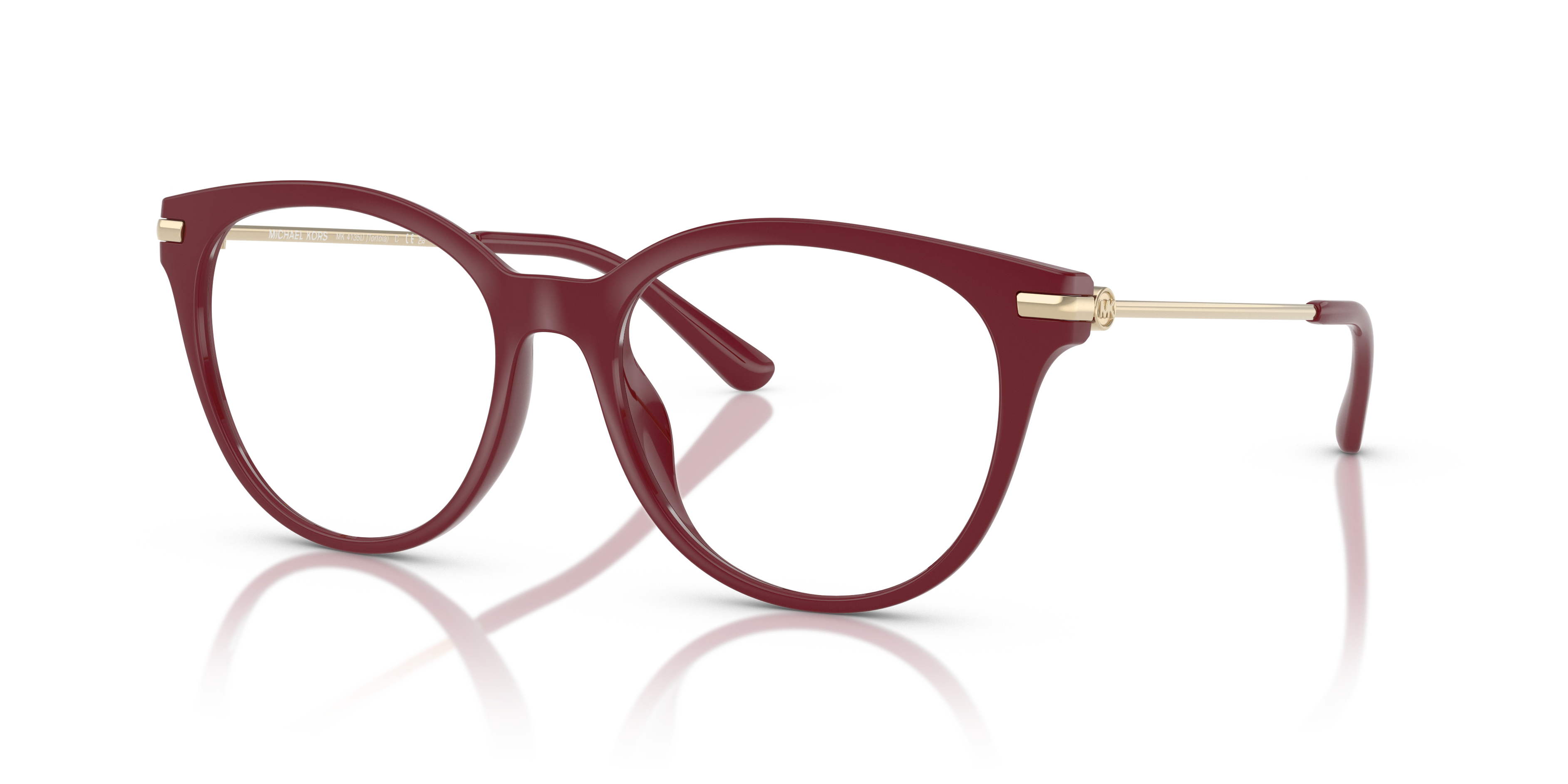 Occhiali da sole Michael Kors modello Tortola 0MK4135U Deep Red da donna, montatura squadrata rosso scuro lucido e lenti abbi