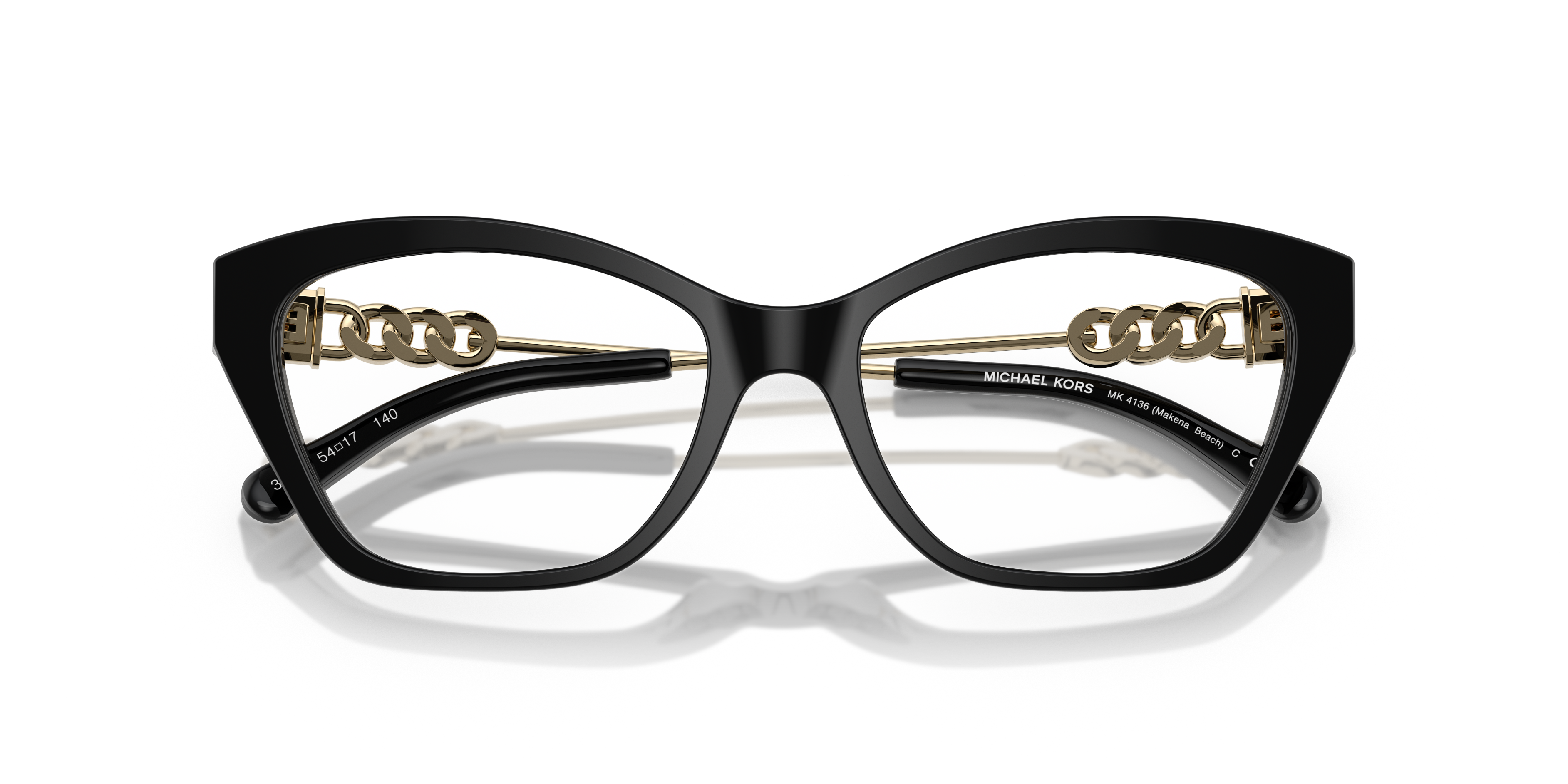 Occhiali da sole Michael Kors Makena Beach 0MK4136 da donna con montatura tartarugata scura (Dark Tortoise) e lenti scure, mo