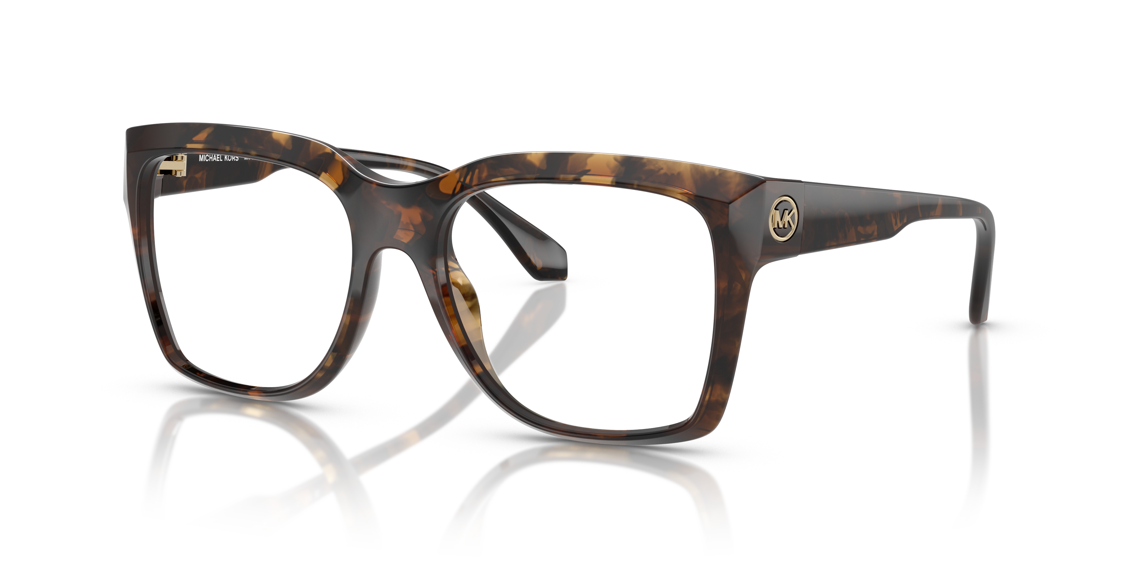 Occhiali da sole Michael Kors Sarasota donna Dark Tortoise con lenti scure, montatura tartarugata leggermente squadrata su sf