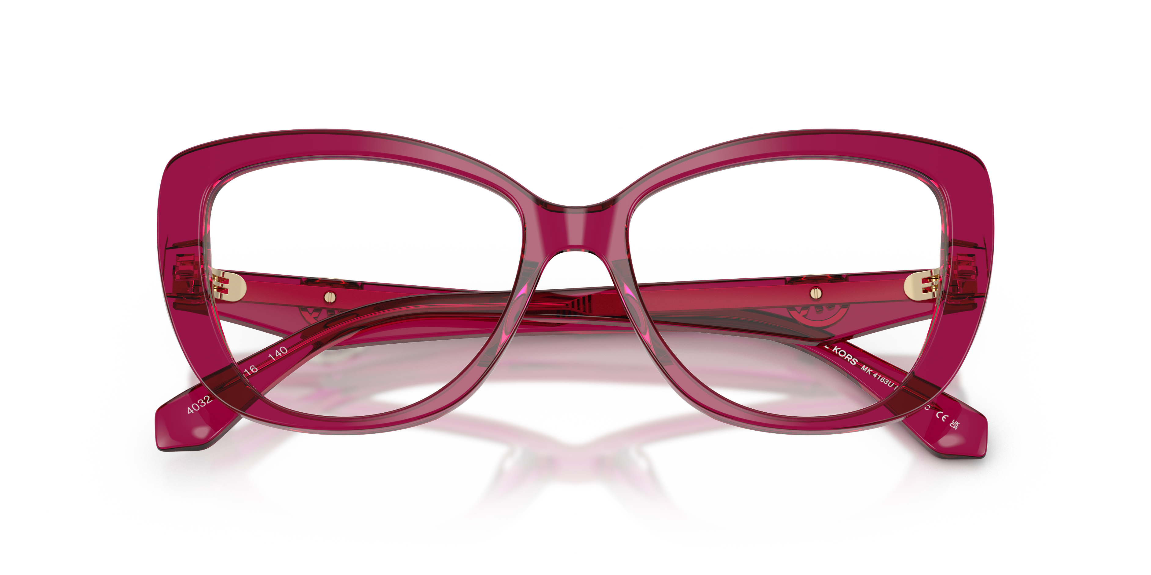 Occhiali da Sole Michael Kors Dervio 0MK4163U Donna Transparent Plum