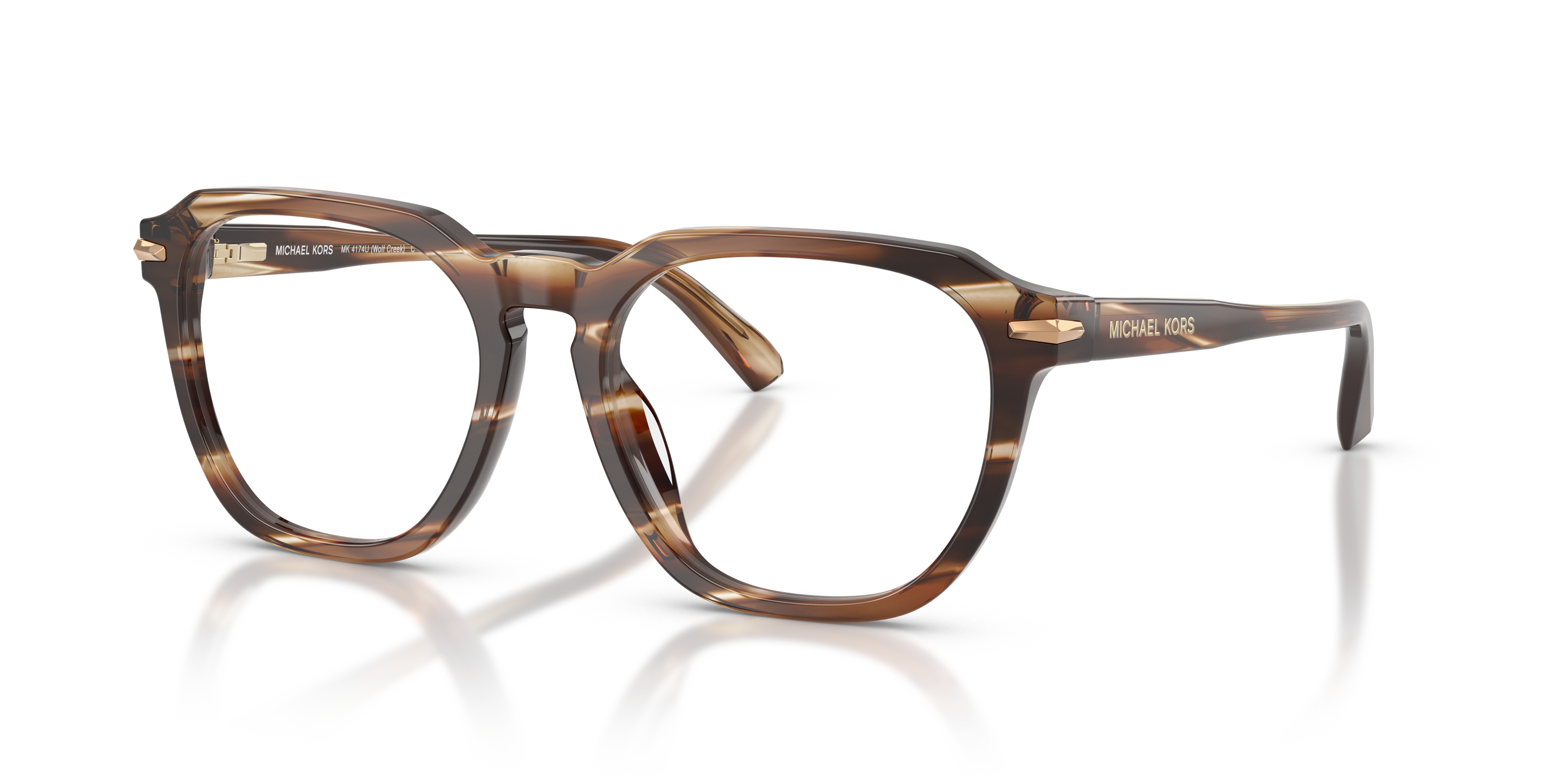 Occhiali da Sole Michael Kors Uomo Wolf Creek Brown Horn Originali