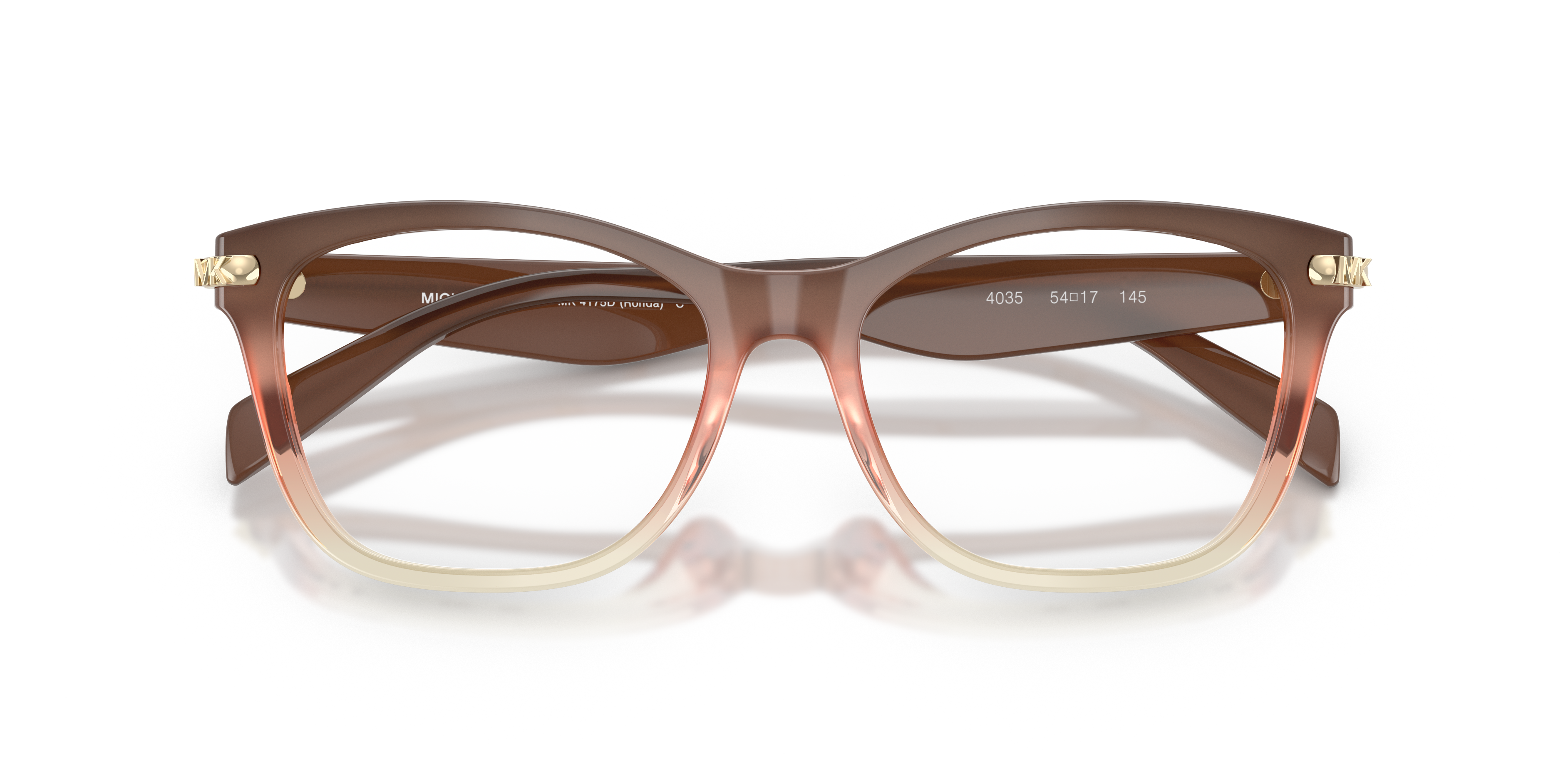 Occhiali da sole Michael Kors Ronda donna 0MK4175D in acetato Luggage Tortoise, mostrati su sfondo neutro