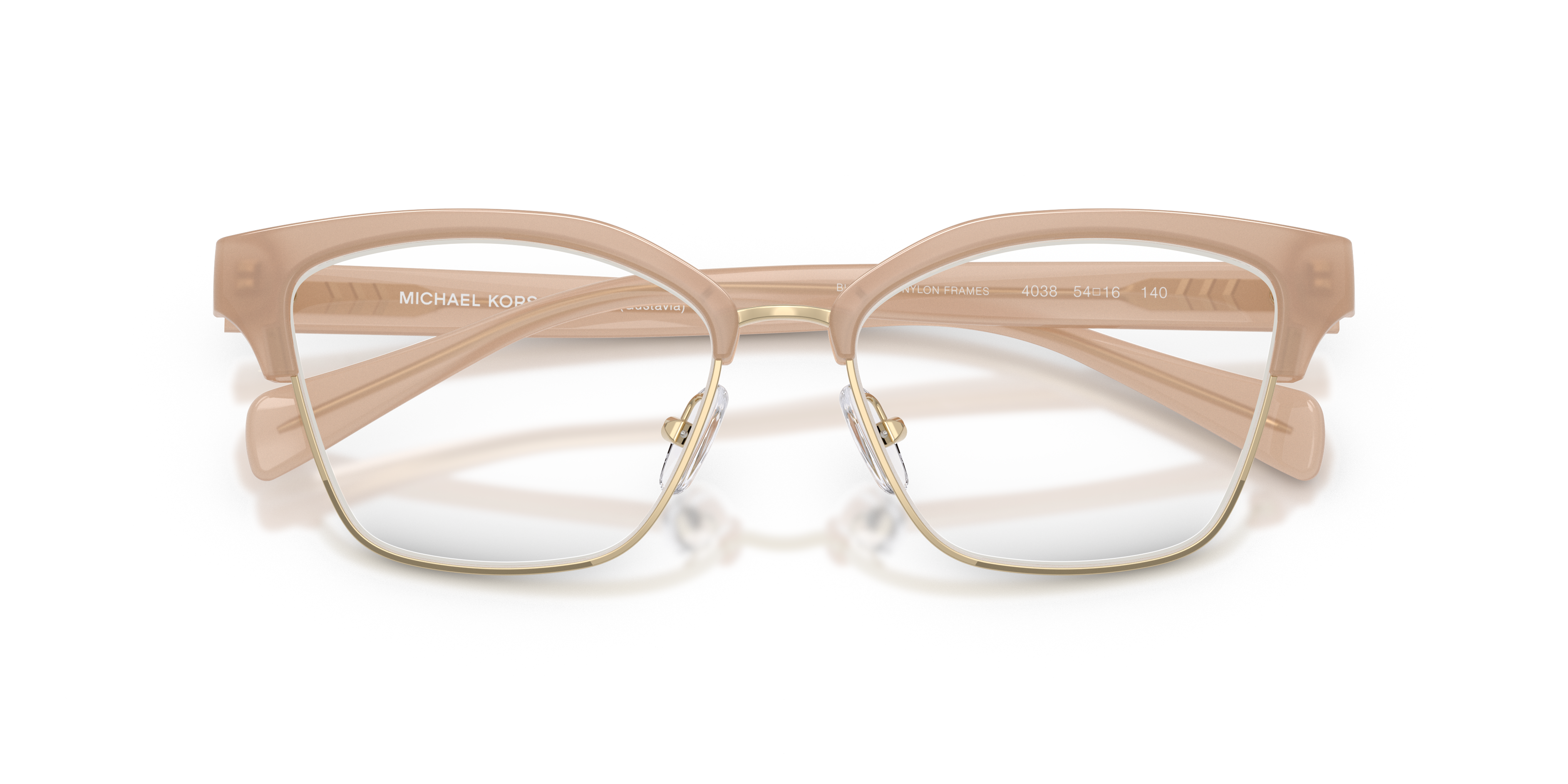 Occhiali da sole Michael Kors Gustavia neri da donna, modello 0MK4178, indossati su un volto femminile con capelli scuri