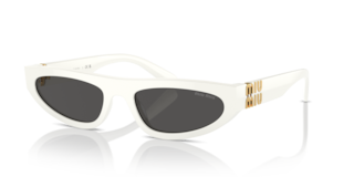 Occhiali da Sole Miu Miu 0MU 07ZS White Ivory Donna Originali