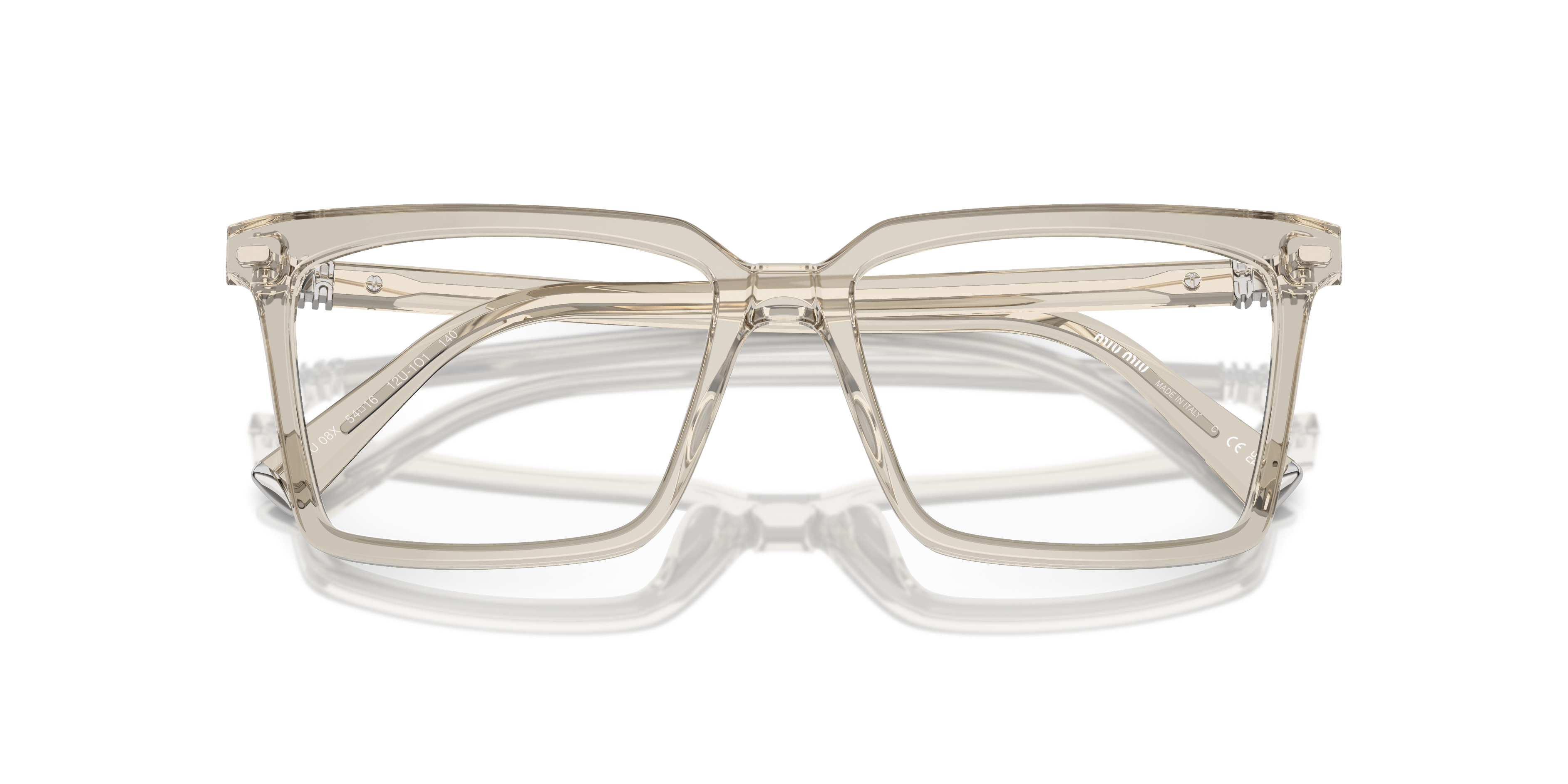 Miu Miu 0MU 08XV Occhiali da Sole Donna | Hemp Transparent