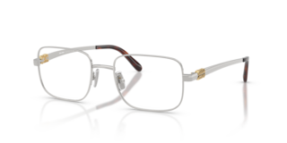 Miu Miu Occhiali da Vista 0MU 51ZV Silver Donna | Stile Inconfondibile
