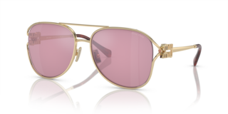 Miu Miu 0MU 52ZS Pale Gold Donna: Occhiali da Sole Originali