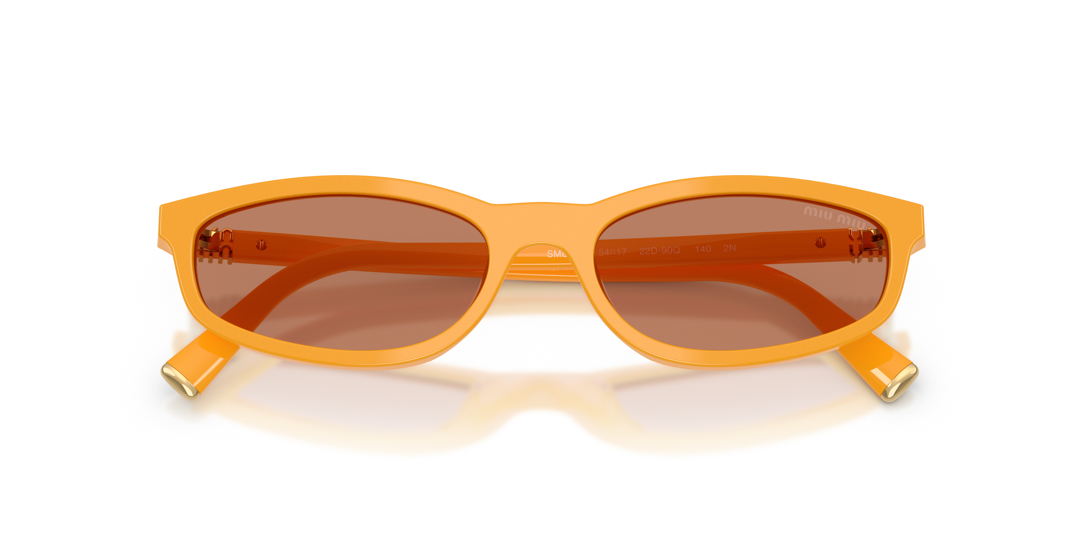 Occhiali da sole Miu Miu MU A06S da donna di colore bordeaux opale, montatura in acetato in stile cat-eye, con lenti scure, m