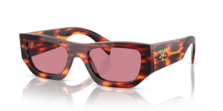 Occhiali da Sole Prada PR A01S Havana Red Unisex - Stile Originale