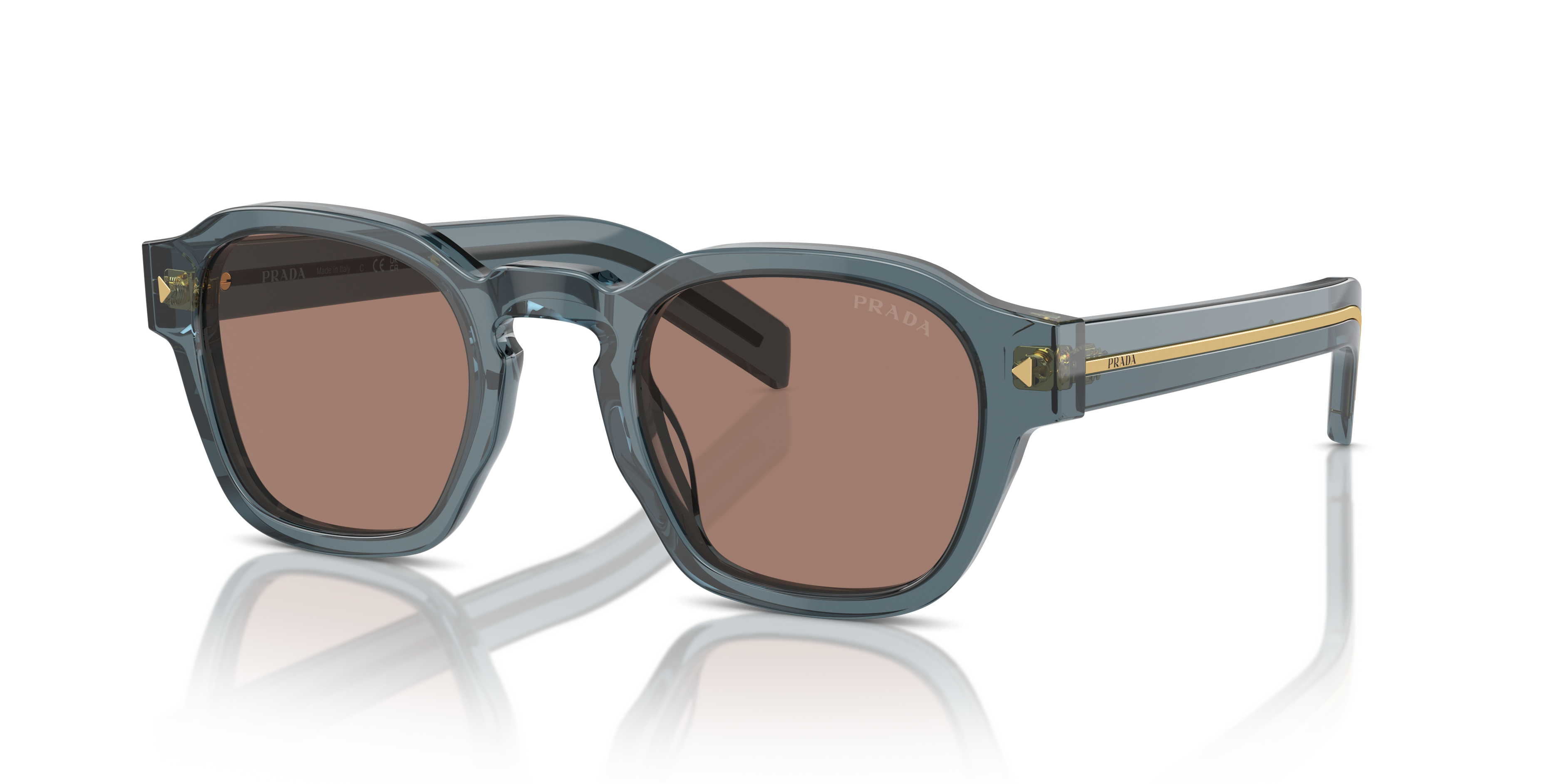Occhiali da Sole Prada A16S Uomo Transparent Clay | Spedizione Veloce
