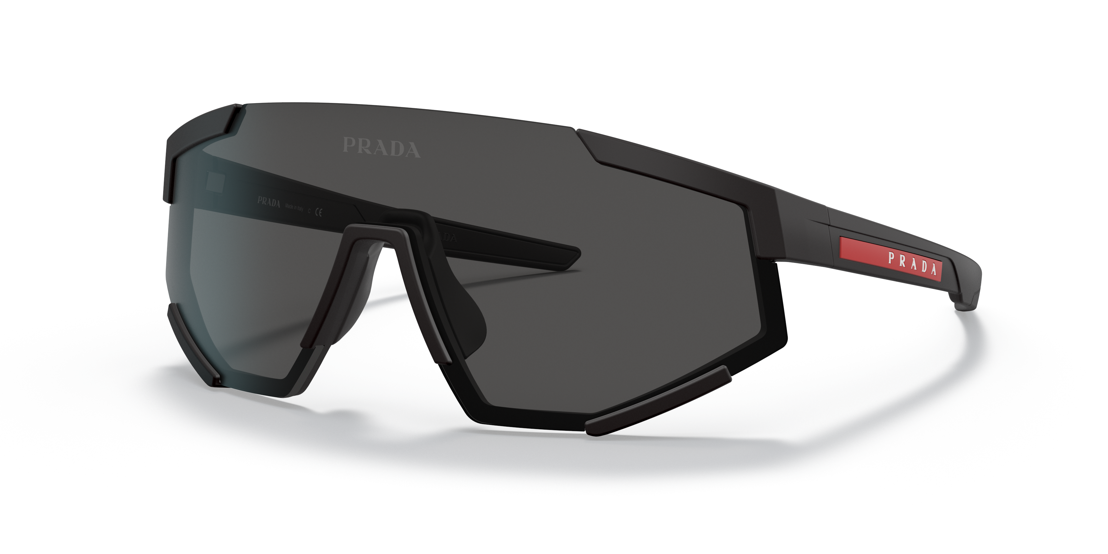 PRADA LINEA ROSSA PS 04WS - DG006F BLACK RUBBER | MEN'S SUNGLASSES 