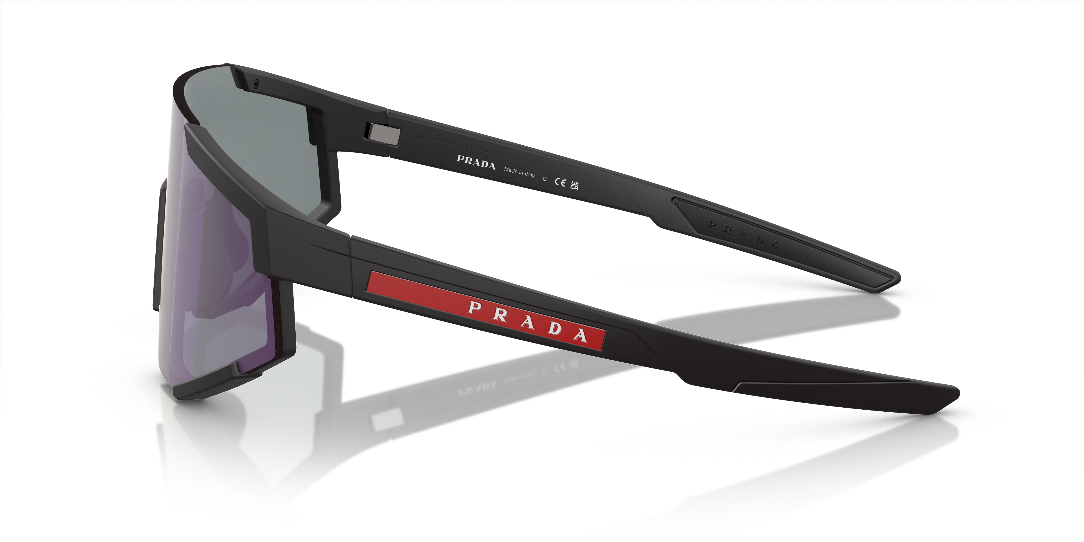 PRADA LINEA ROSSA PS 04WS - DG006F BLACK RUBBER | MEN'S SUNGLASSES 
