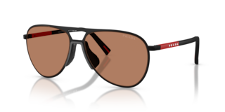 Occhiali da sole uomo Prada Linea Rossa 0PS 53ZS Neri Rubbered