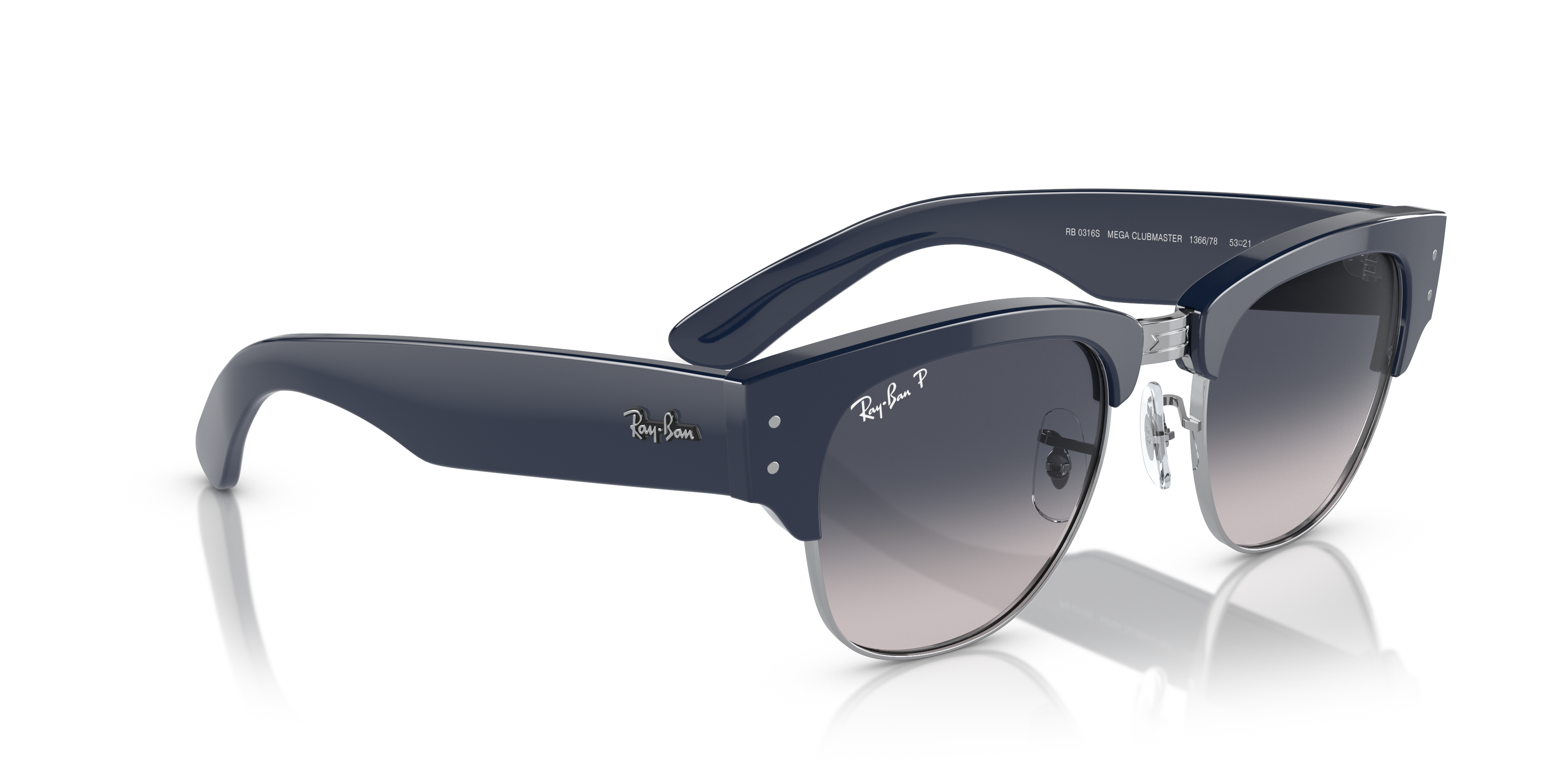 Occhiali da sole Ray-Ban Mega Clubmaster Havana 0RB0316S Unisex