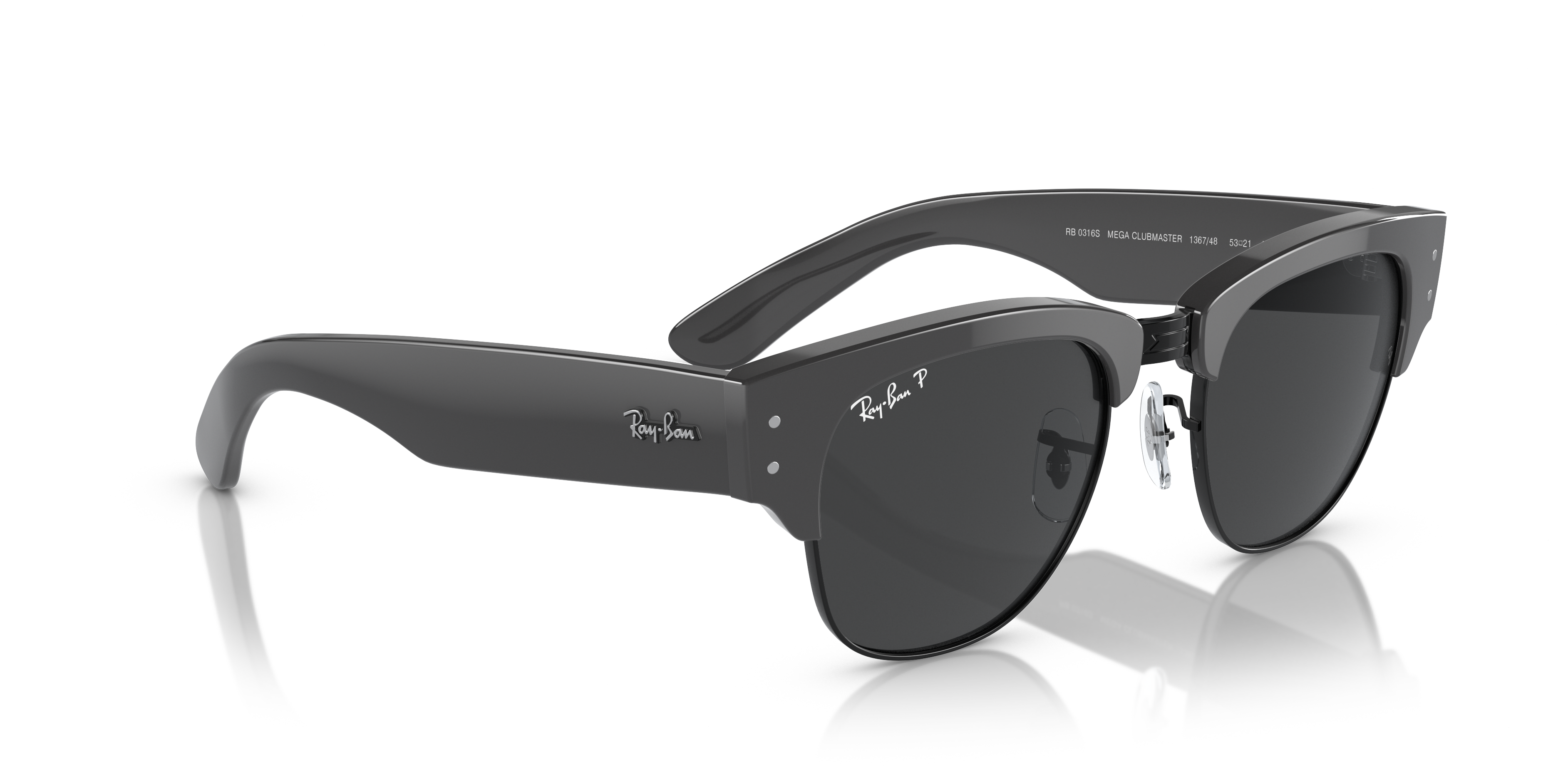 Occhiali da sole Ray-Ban Mega Clubmaster Havana 0RB0316S Unisex