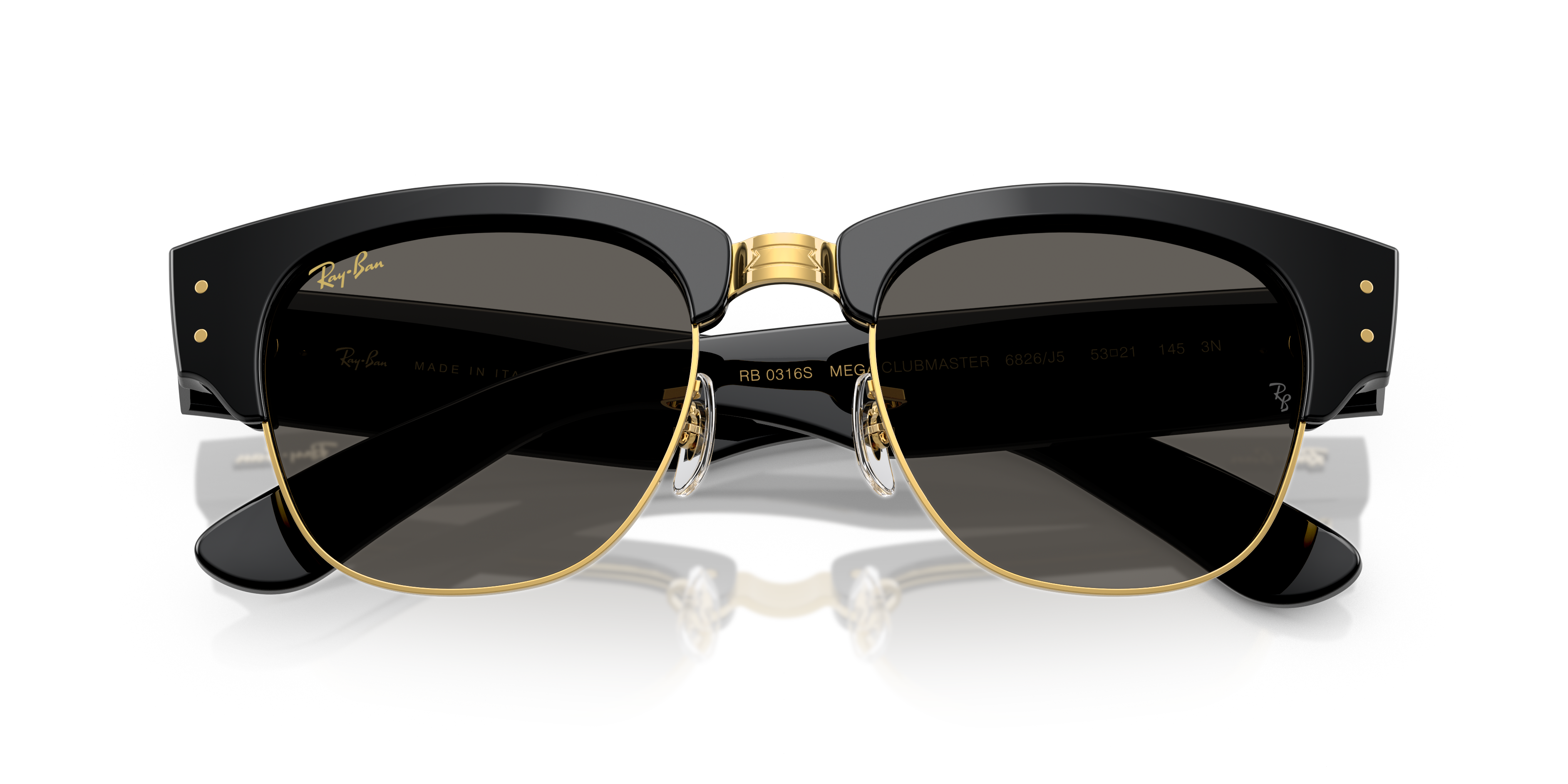 Occhiali da sole Ray-Ban Mega Clubmaster Havana 0RB0316S Unisex