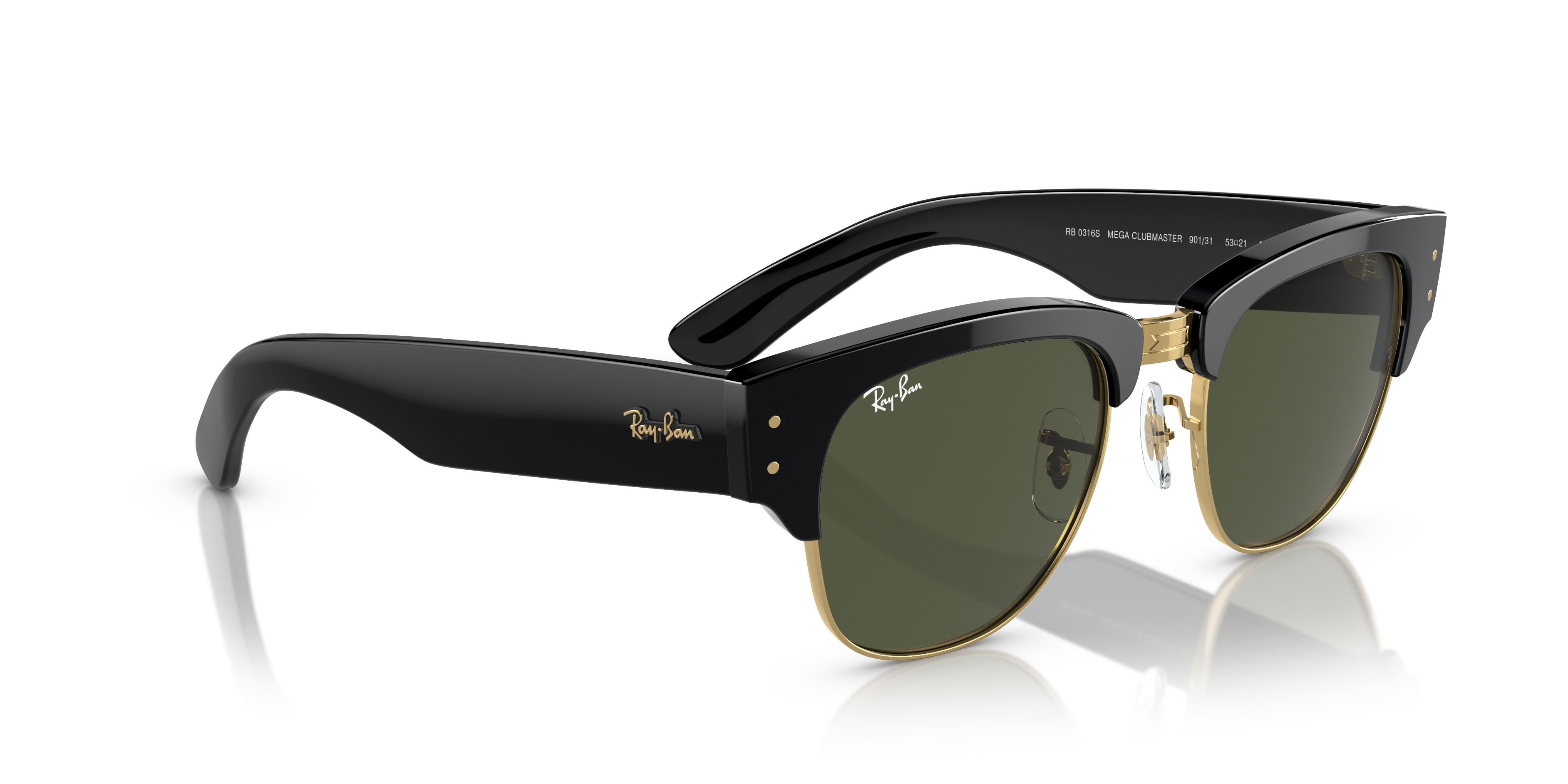 Occhiali da sole Ray-Ban Mega Clubmaster Havana 0RB0316S Unisex