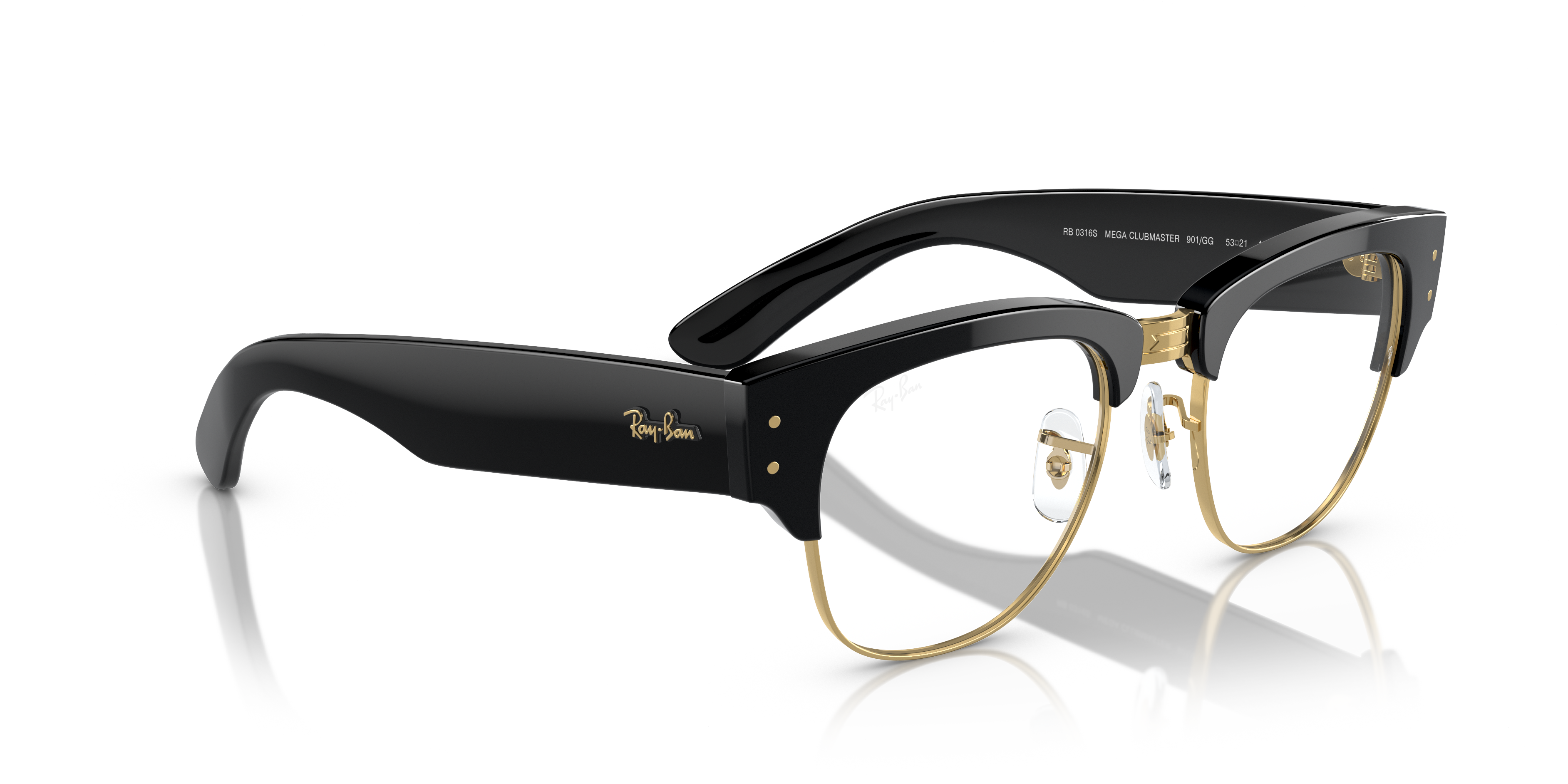 Occhiali da sole Ray-Ban Mega Clubmaster Havana 0RB0316S Unisex