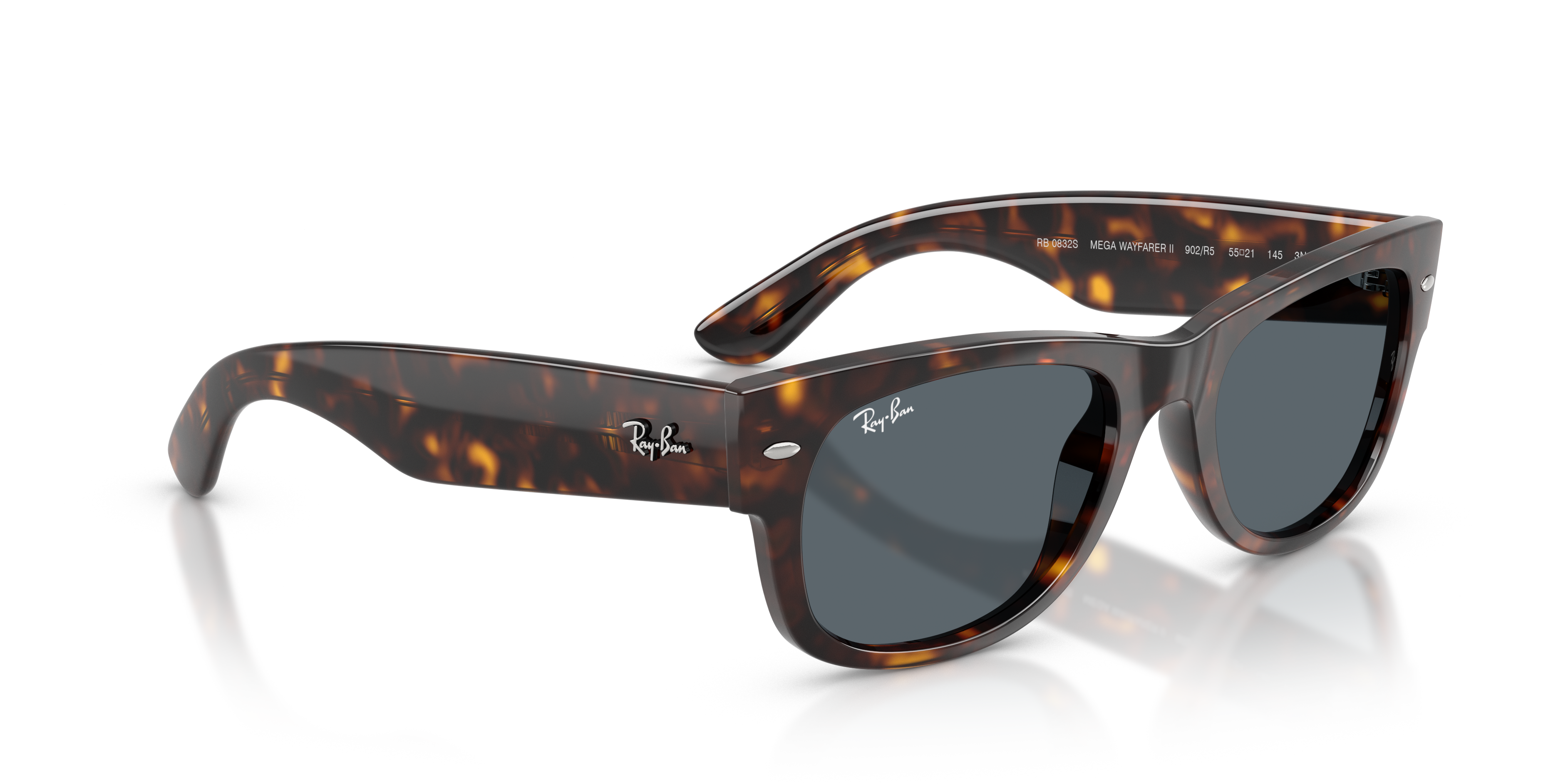 Occhiali da Sole Ray-Ban Mega Wayfarer II Havana - Originali 0RB0832S