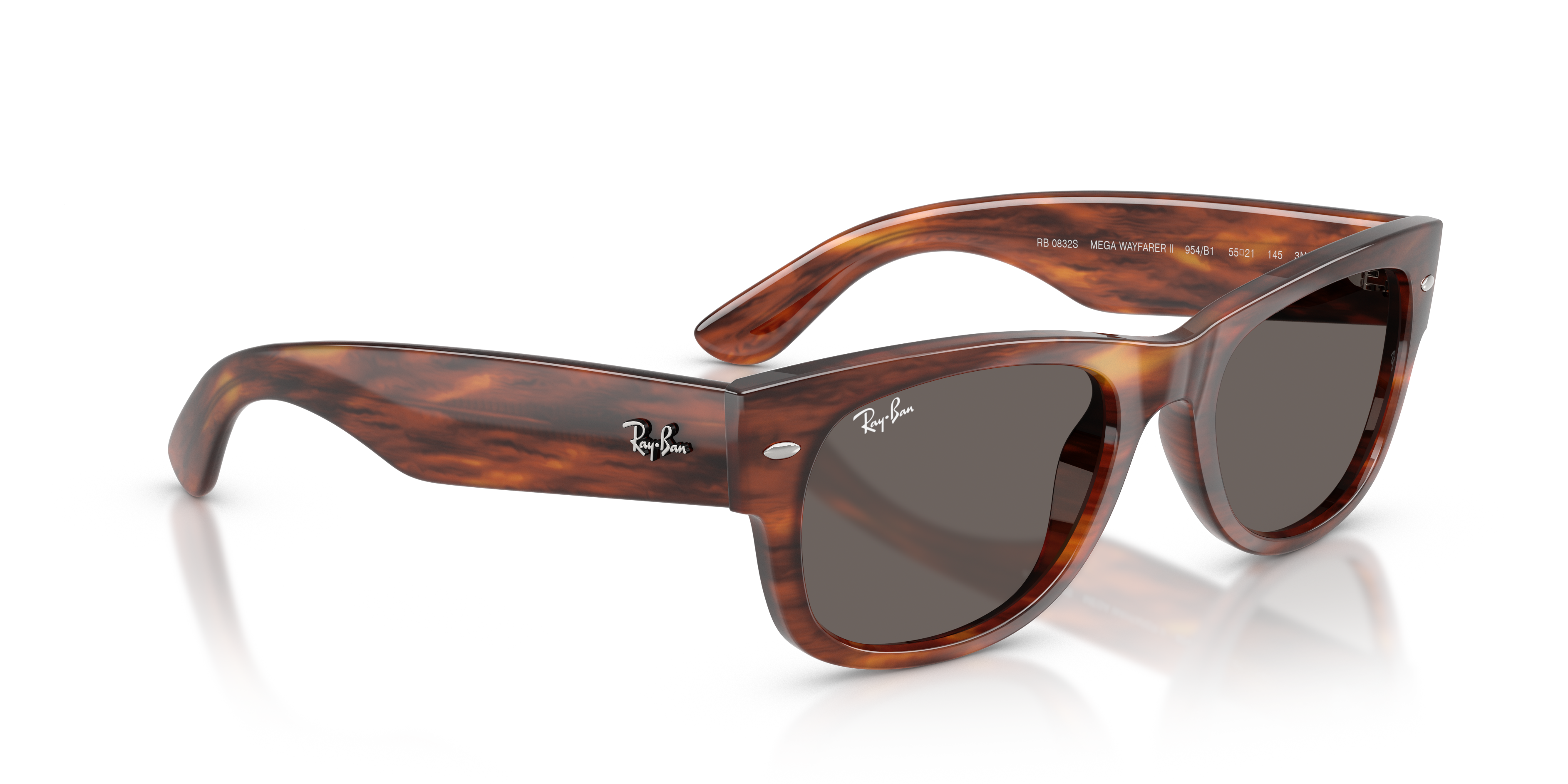 Occhiali da Sole Ray-Ban Mega Wayfarer II Havana - Originali 0RB0832S