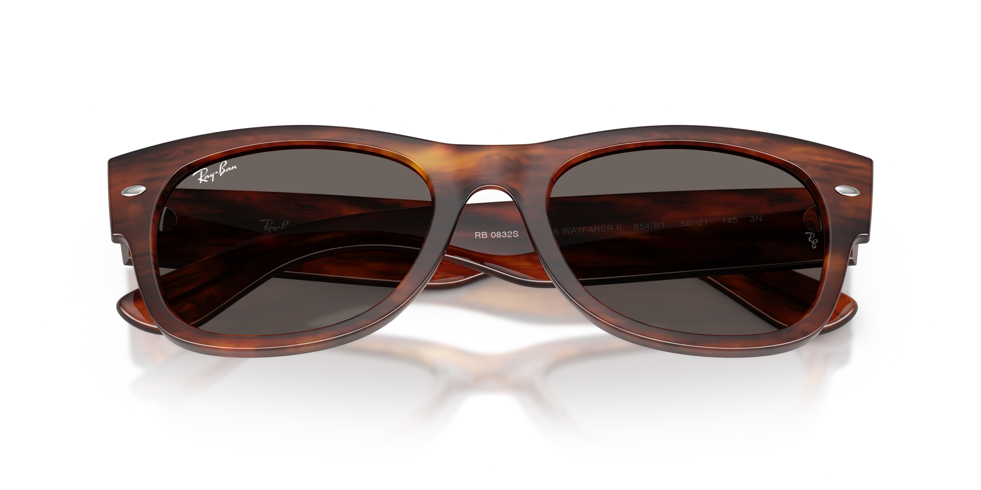 Occhiali da Sole Ray-Ban Mega Wayfarer II Havana - Originali 0RB0832S