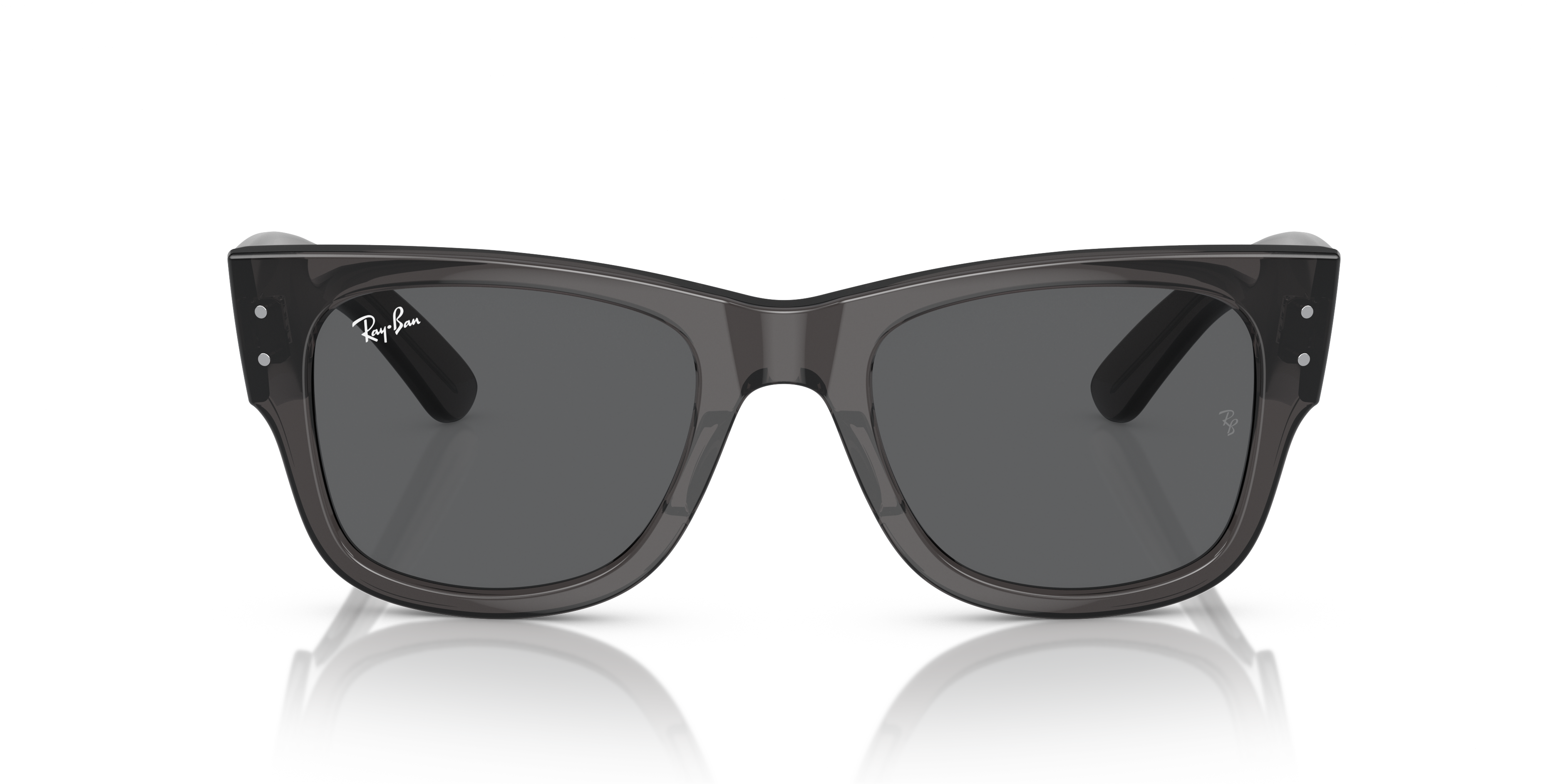 Ray-Ban Mega Wayfarer Marrone Trasparente - Occhiali da Sole Unisex