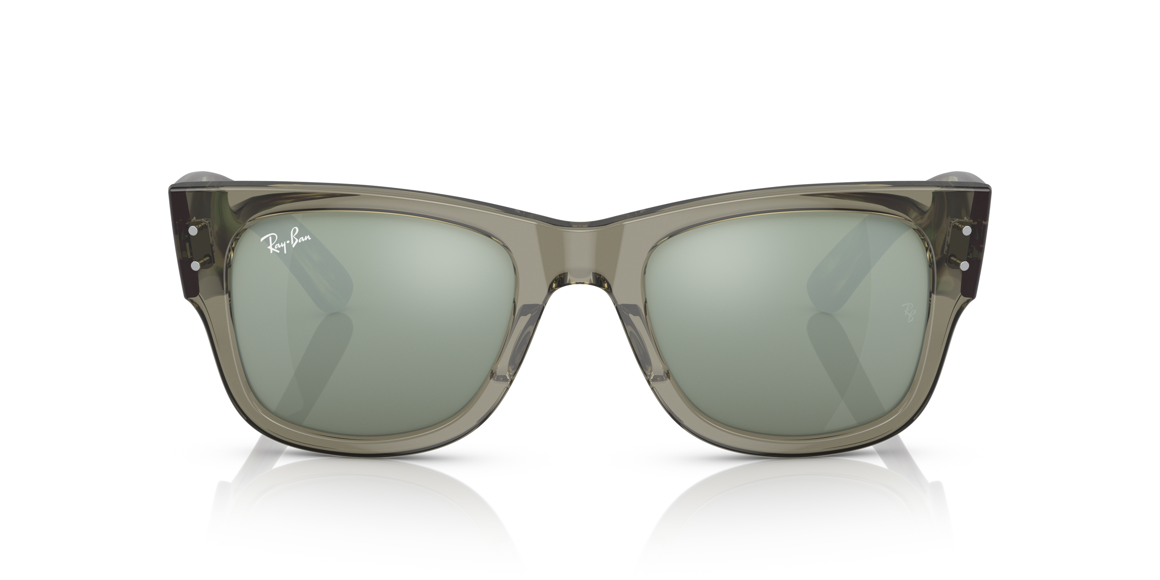 Ray-Ban Mega Wayfarer Marrone Trasparente - Occhiali da Sole Unisex