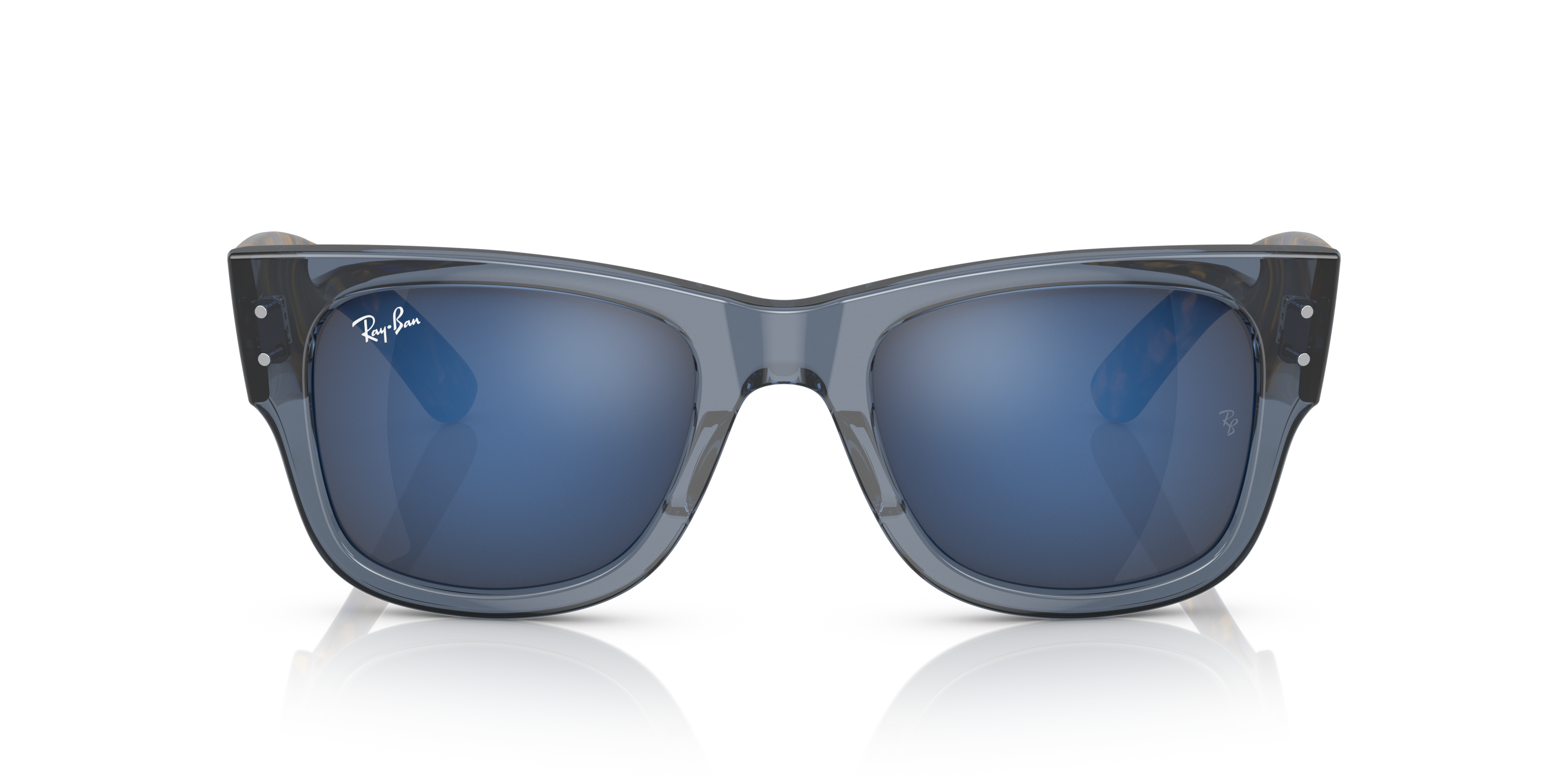 Ray-Ban Mega Wayfarer Marrone Trasparente - Occhiali da Sole Unisex