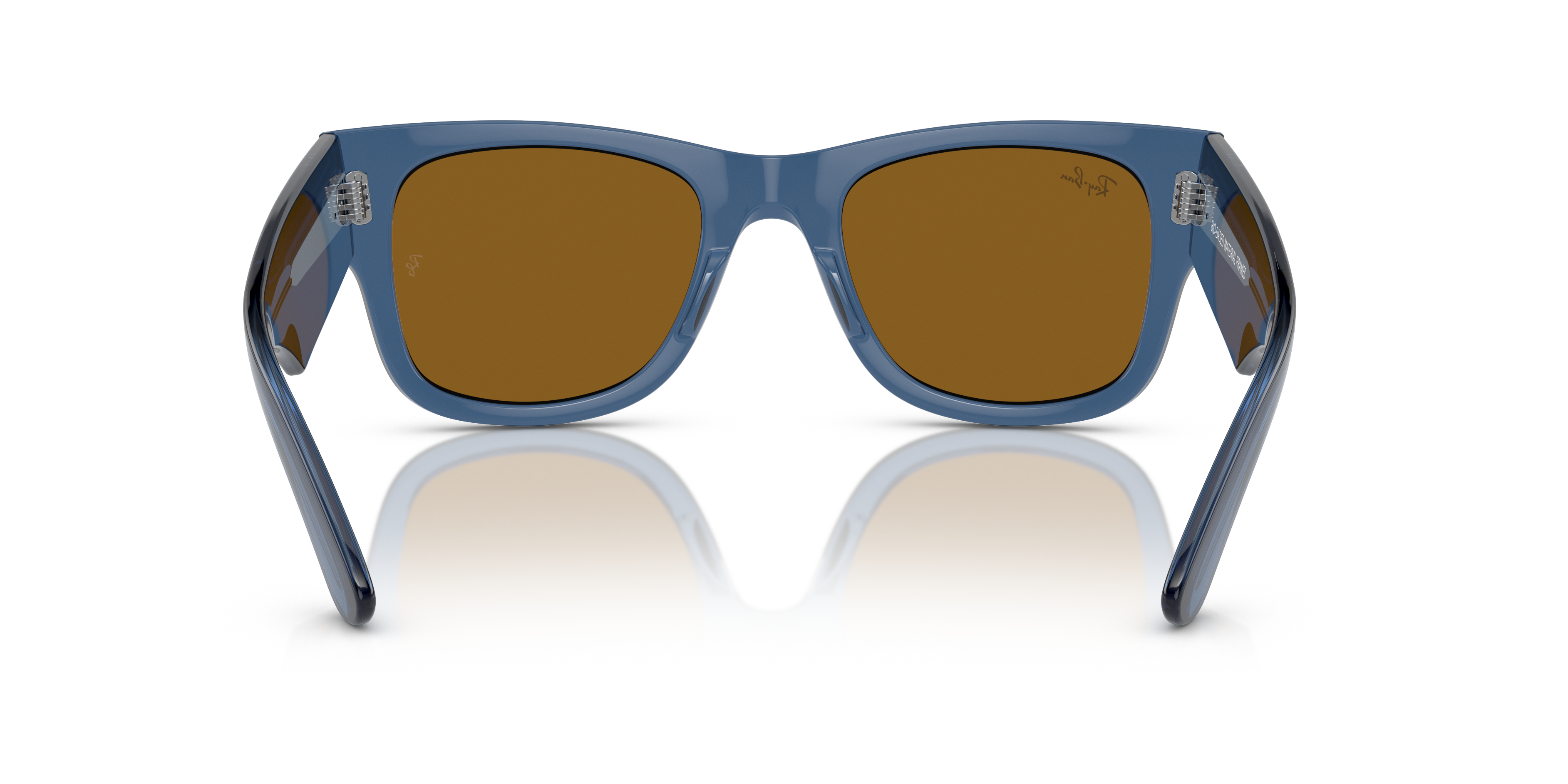 Ray-Ban Mega Wayfarer Marrone Trasparente - Occhiali da Sole Unisex