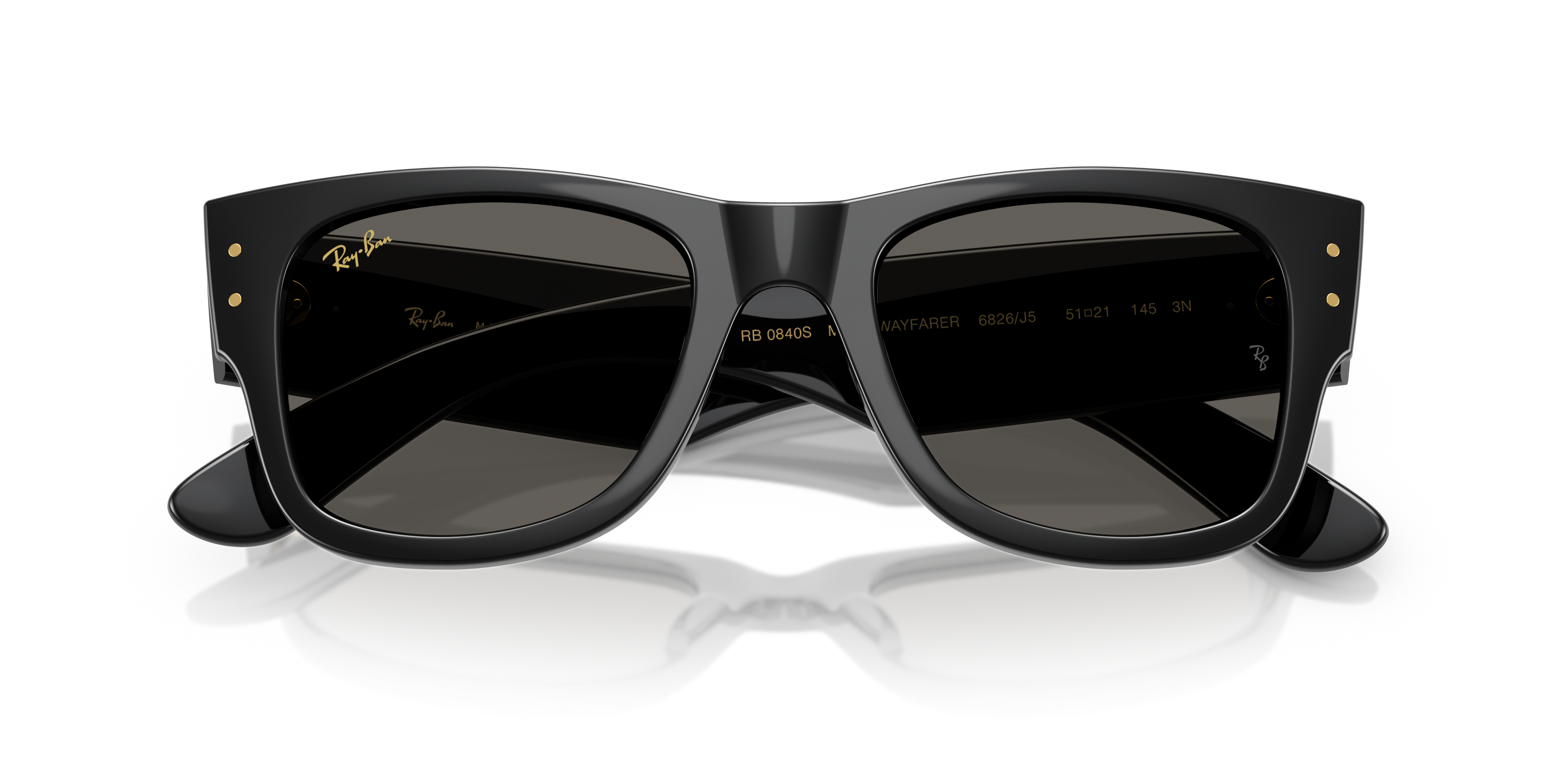 Ray-Ban Mega Wayfarer Marrone Trasparente - Occhiali da Sole Unisex
