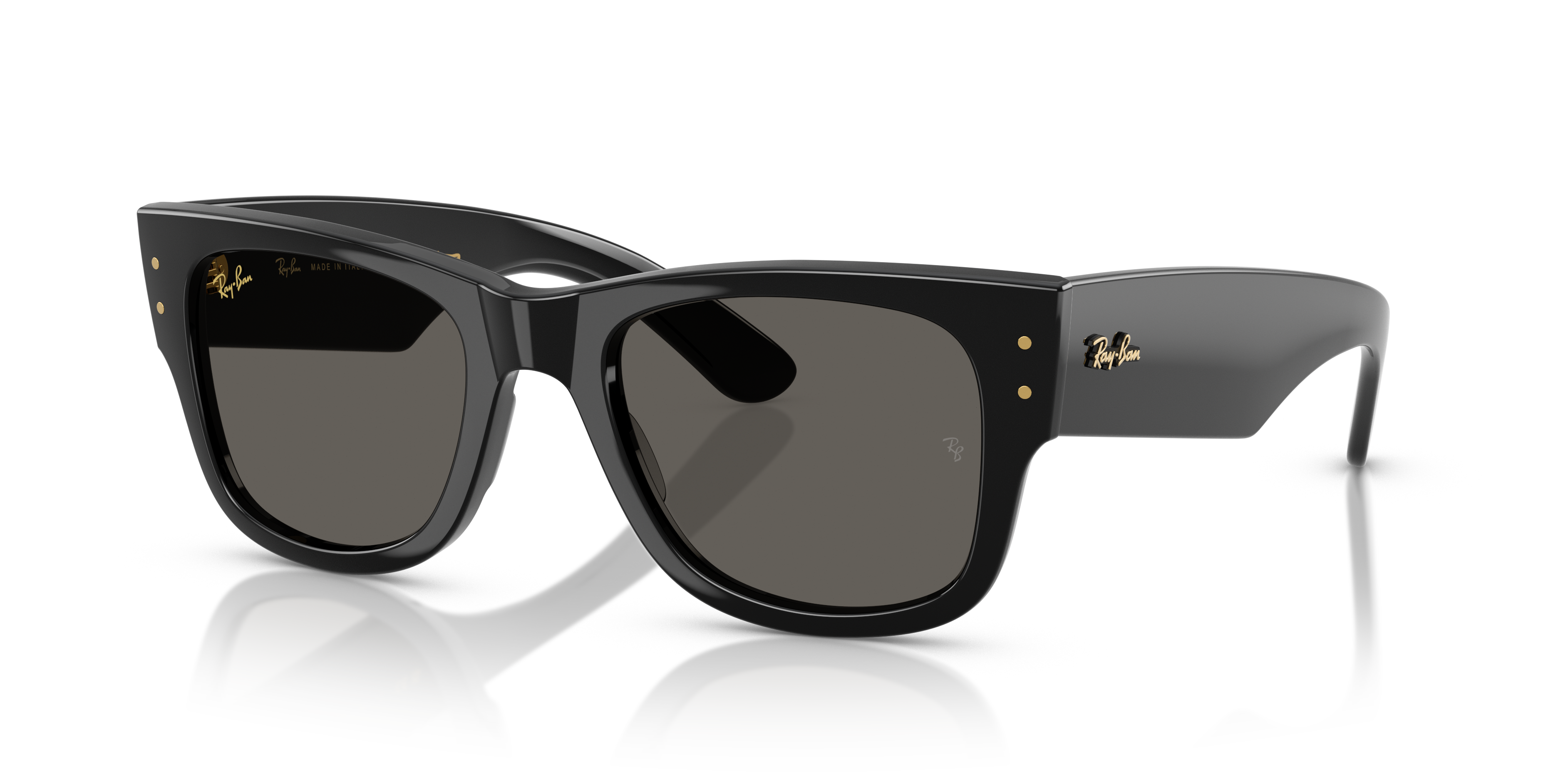 Ray-Ban Mega Wayfarer Marrone Trasparente - Occhiali da Sole Unisex