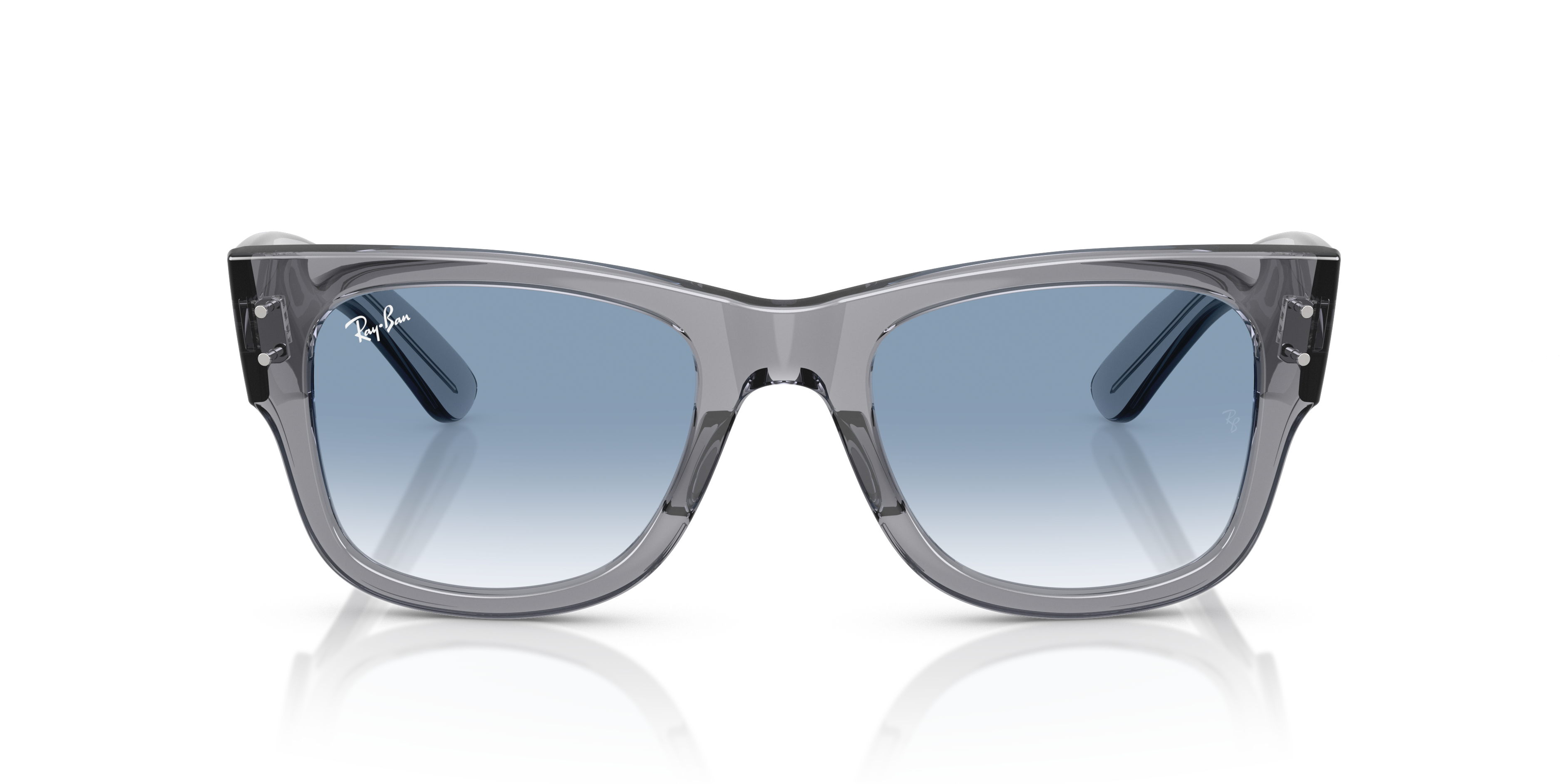Ray-Ban Mega Wayfarer Marrone Trasparente - Occhiali da Sole Unisex