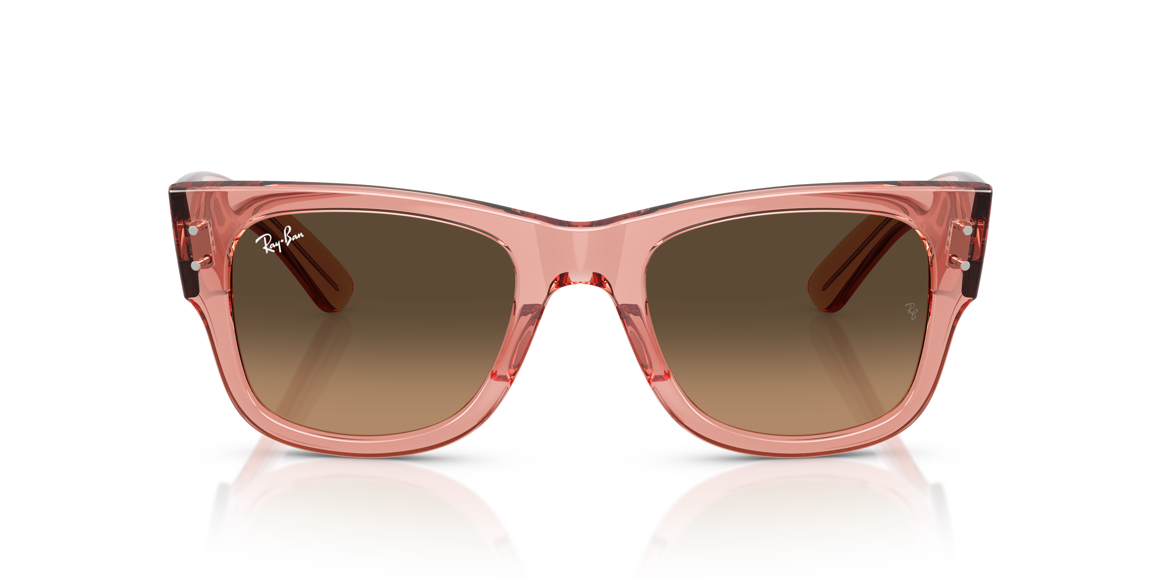 Ray-Ban Mega Wayfarer Marrone Trasparente - Occhiali da Sole Unisex