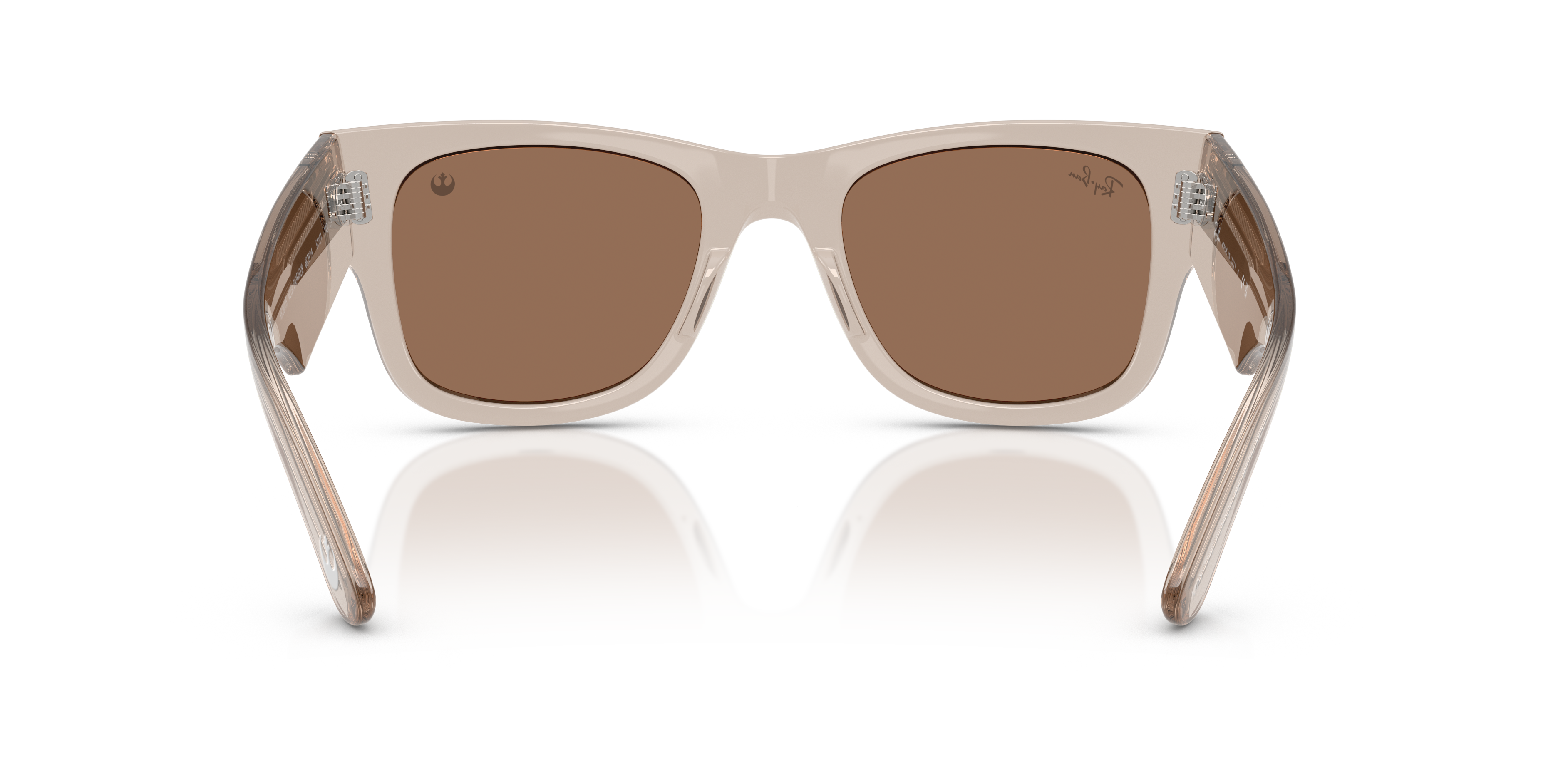 Ray-Ban Mega Wayfarer Marrone Trasparente - Occhiali da Sole Unisex