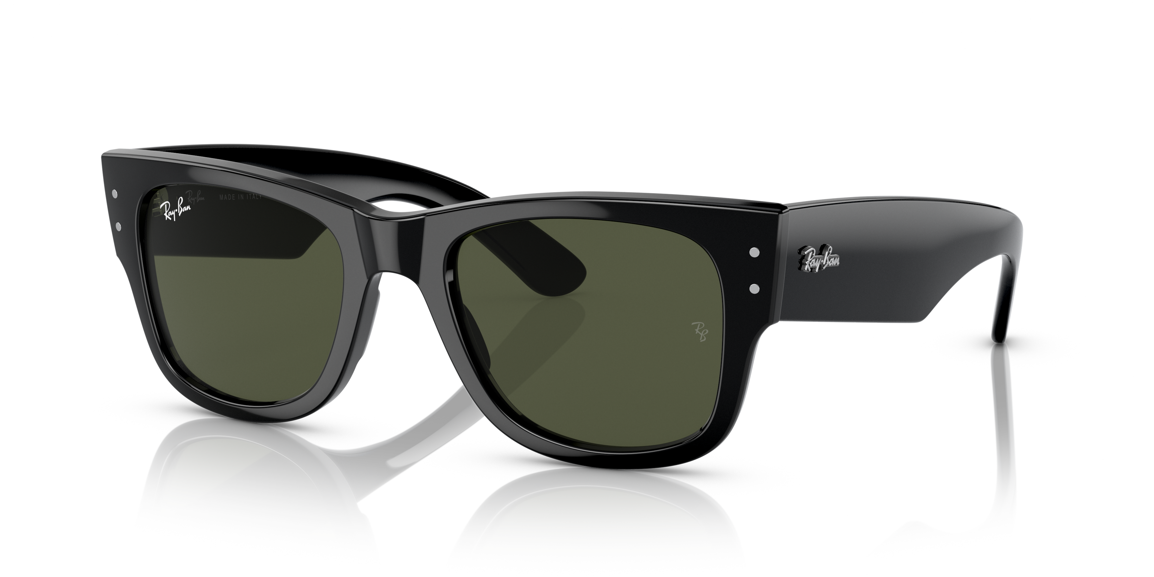 Ray-Ban Mega Wayfarer Marrone Trasparente - Occhiali da Sole Unisex