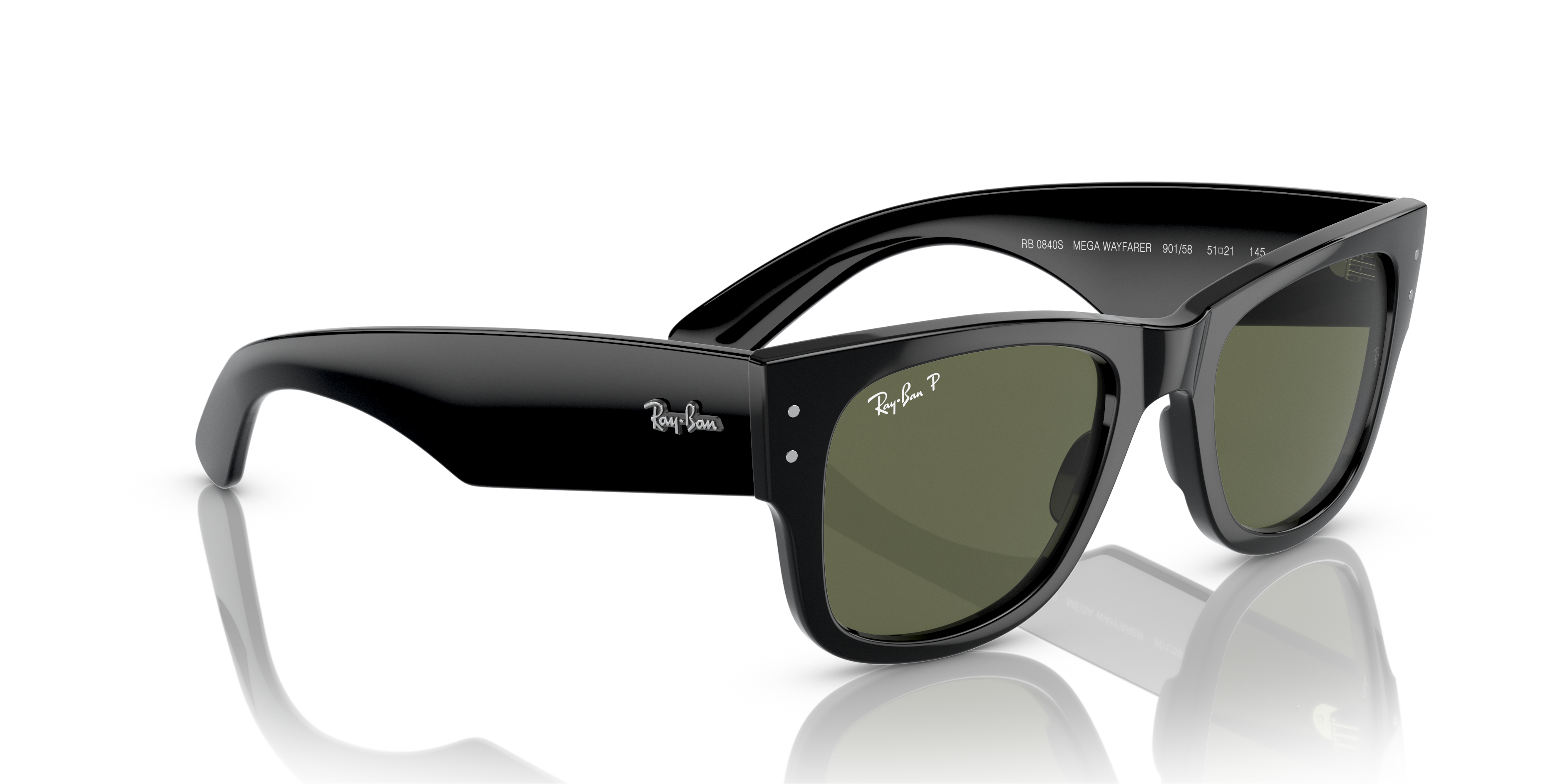 Ray-Ban Mega Wayfarer Marrone Trasparente - Occhiali da Sole Unisex