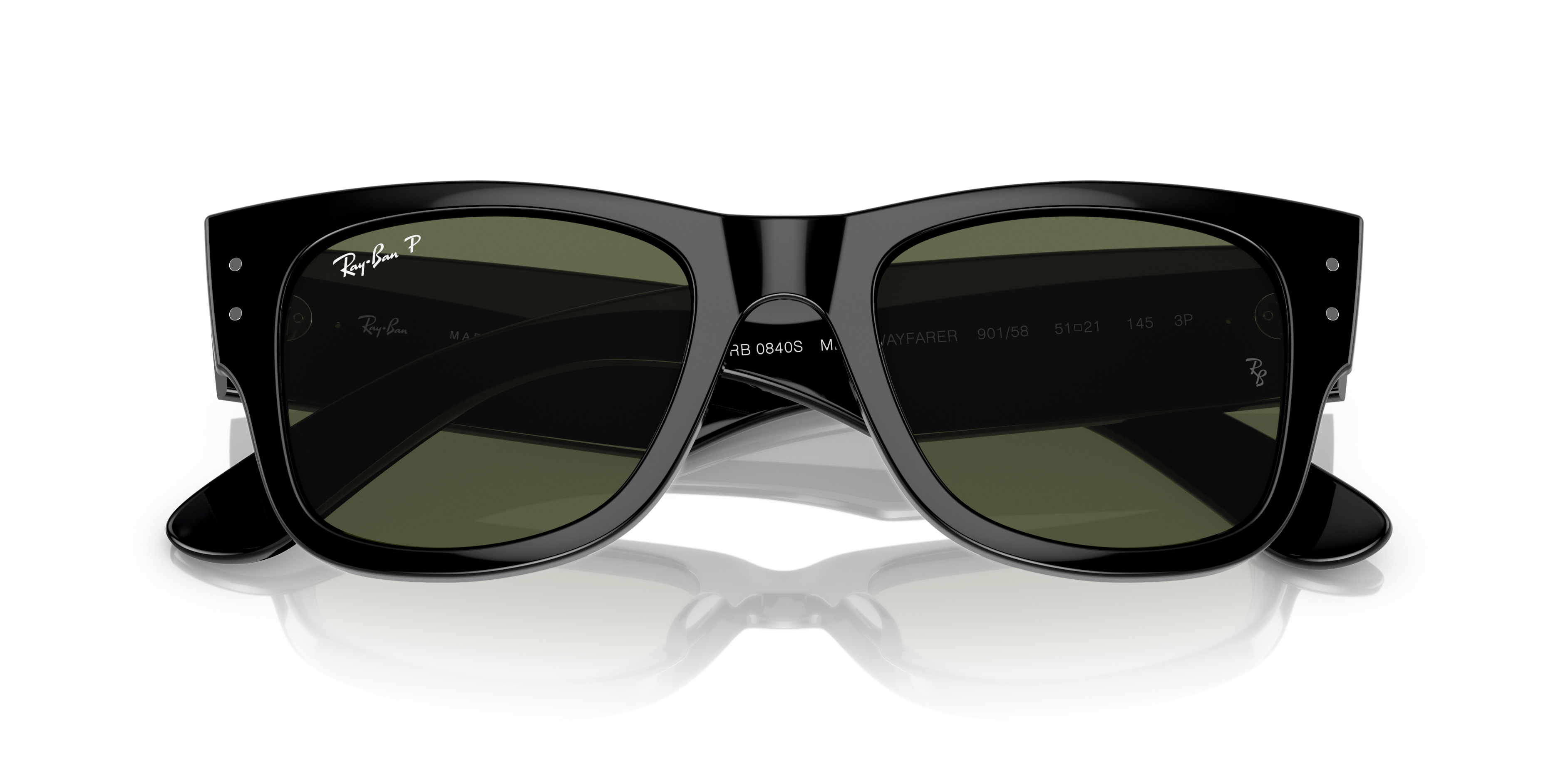 Ray-Ban Mega Wayfarer Marrone Trasparente - Occhiali da Sole Unisex