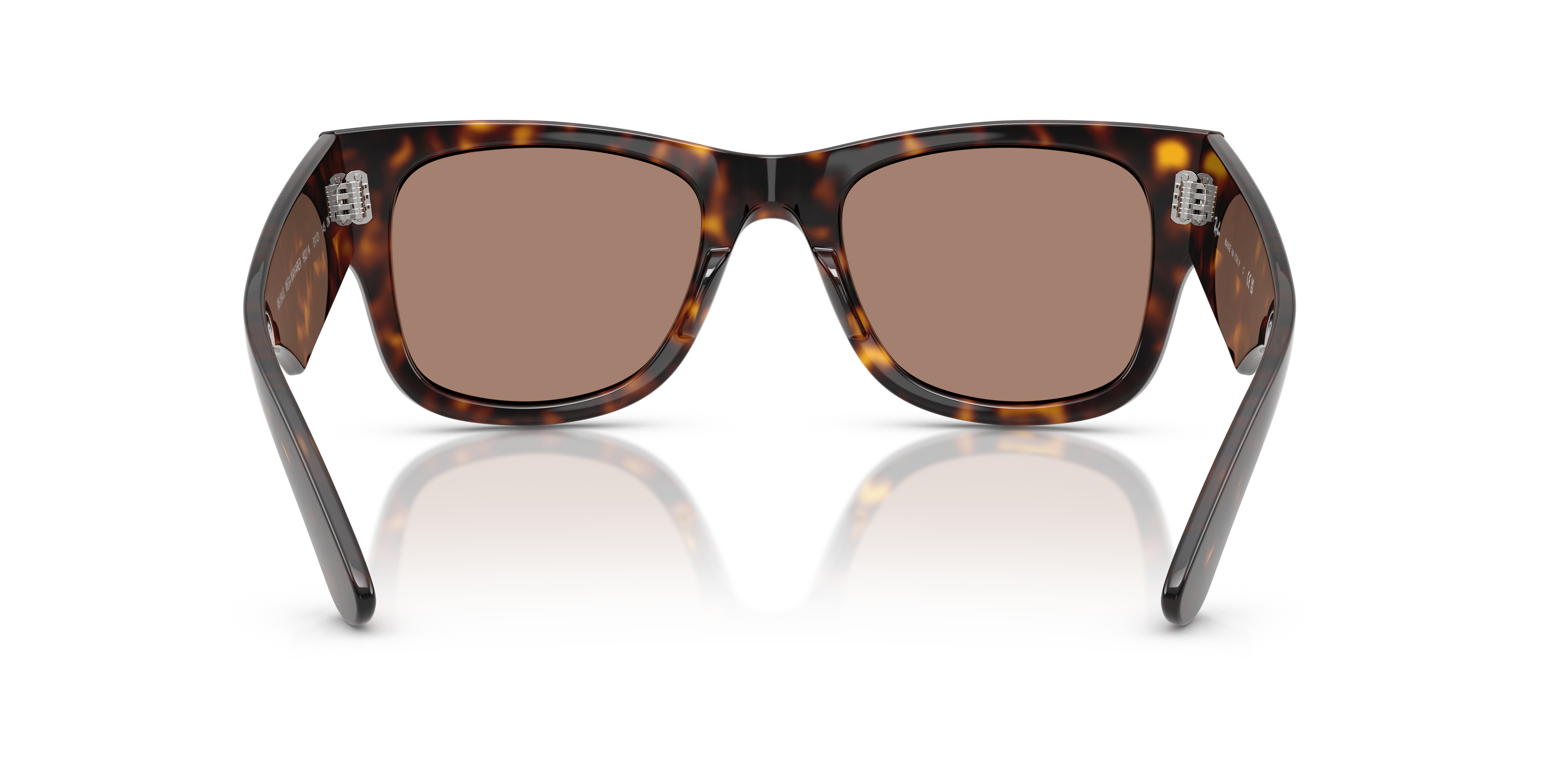 Ray-Ban Mega Wayfarer Marrone Trasparente - Occhiali da Sole Unisex
