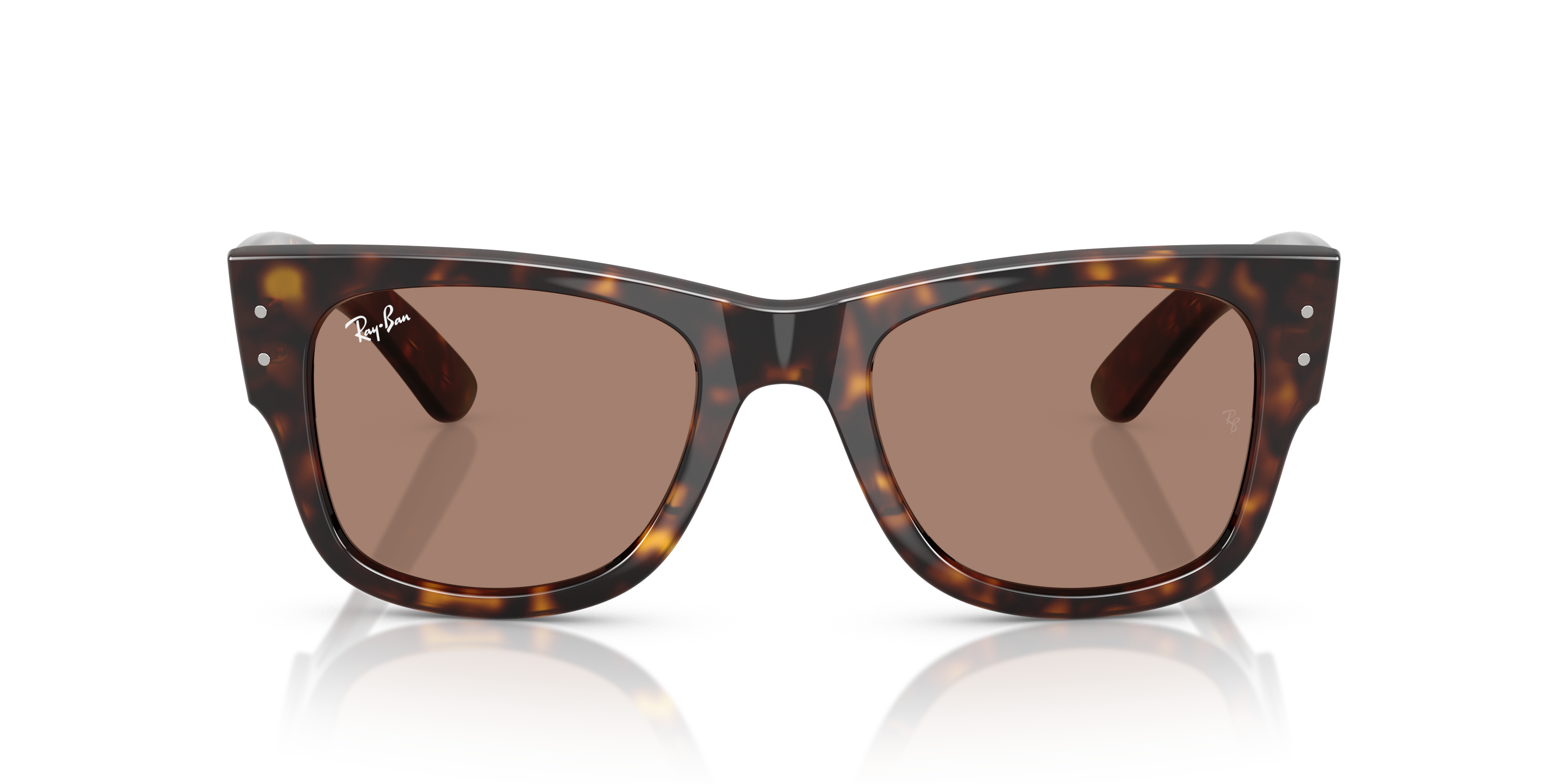 Ray-Ban Mega Wayfarer Marrone Trasparente - Occhiali da Sole Unisex