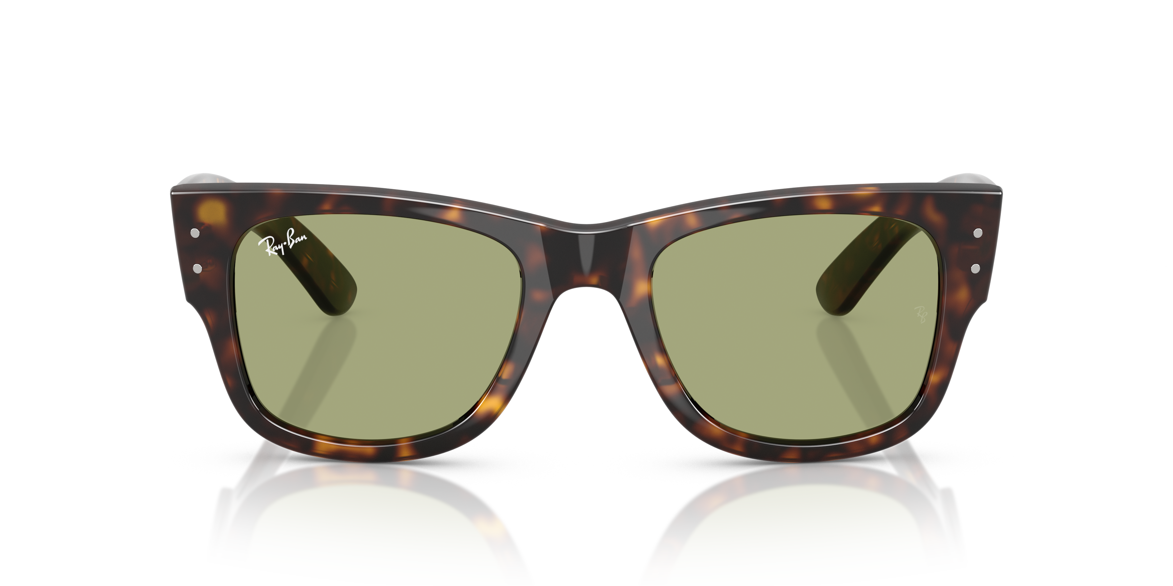 Ray-Ban Mega Wayfarer Marrone Trasparente - Occhiali da Sole Unisex