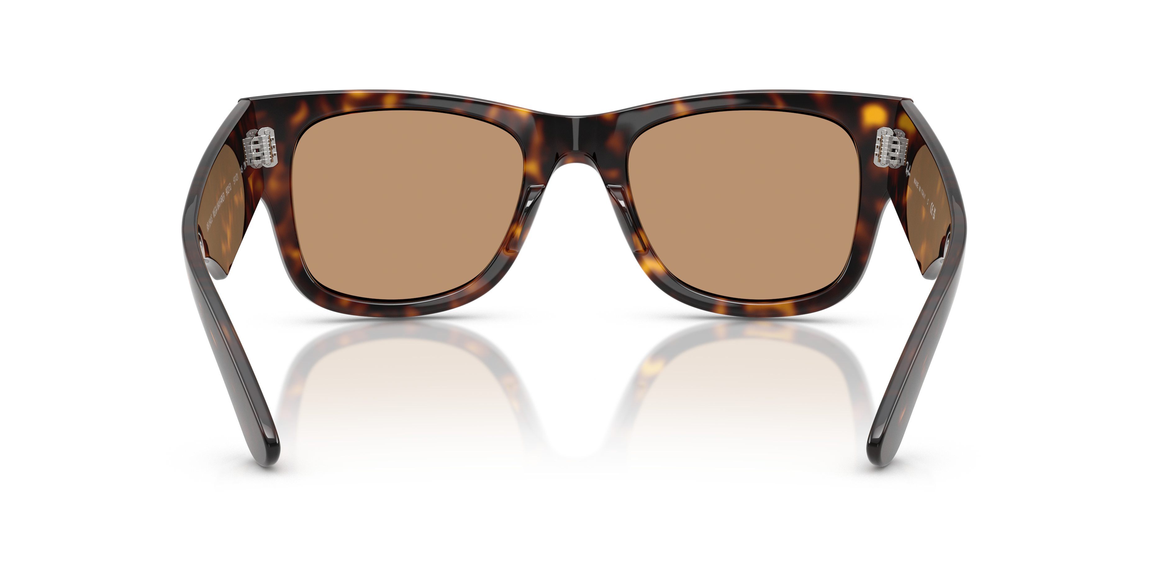 Ray-Ban Mega Wayfarer Marrone Trasparente - Occhiali da Sole Unisex