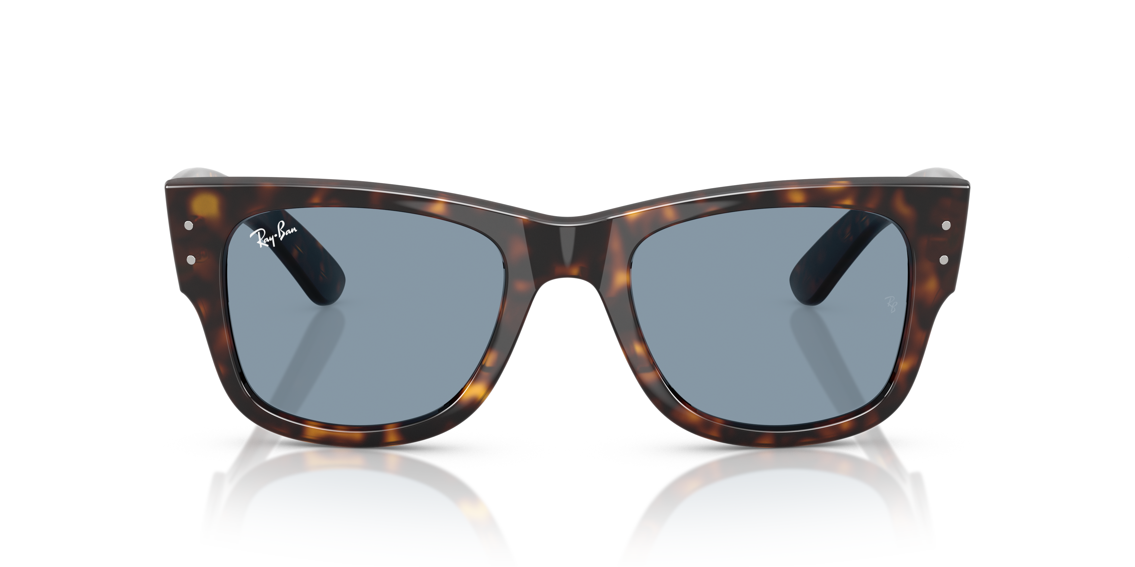 Ray-Ban Mega Wayfarer Marrone Trasparente - Occhiali da Sole Unisex