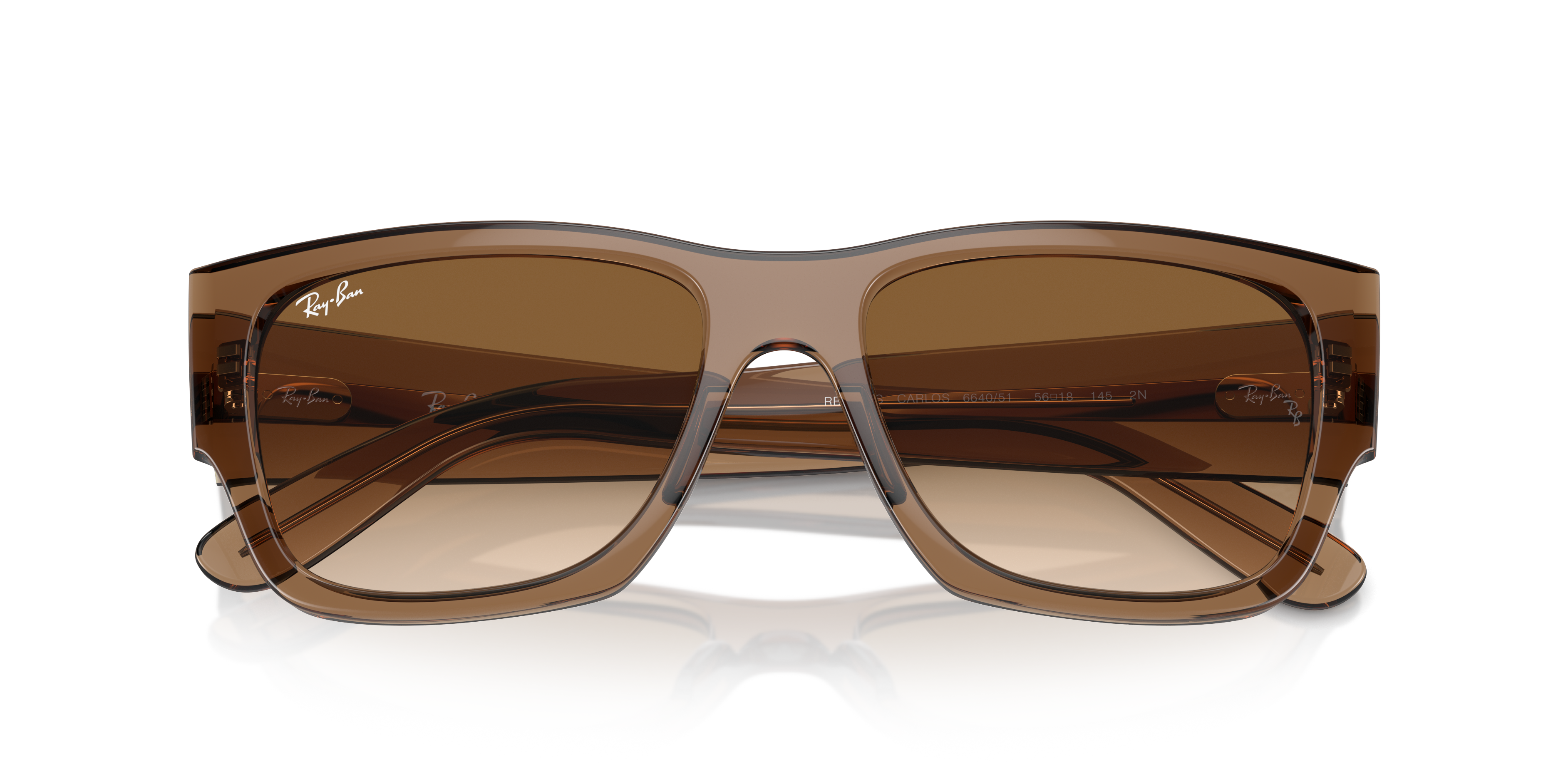 Occhiali da sole Ray-Ban Carlos 0RB0947S Marrone Trasparente | Unisex