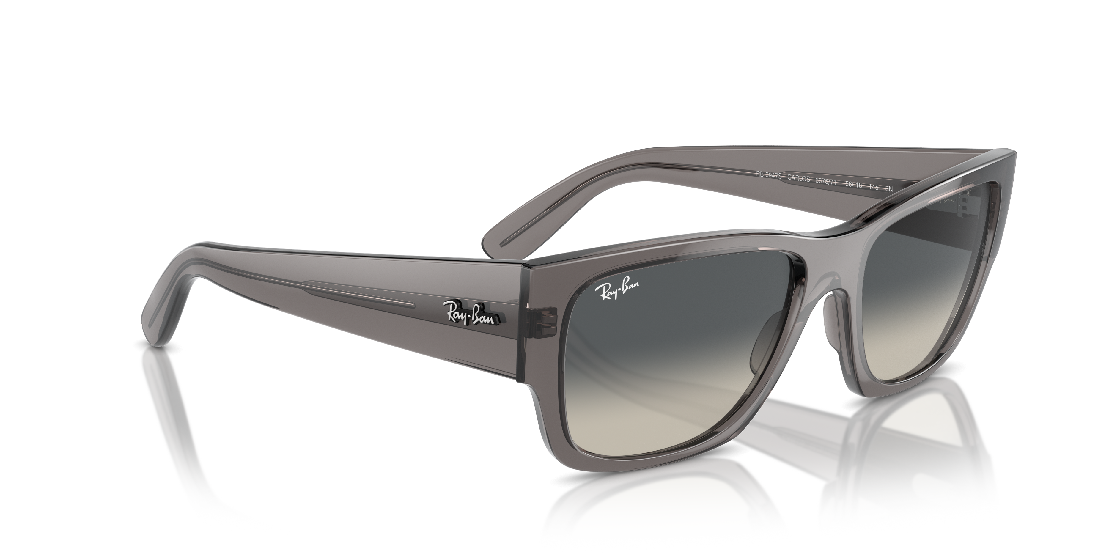 Occhiali da sole Ray-Ban Carlos 0RB0947S Marrone Trasparente | Unisex