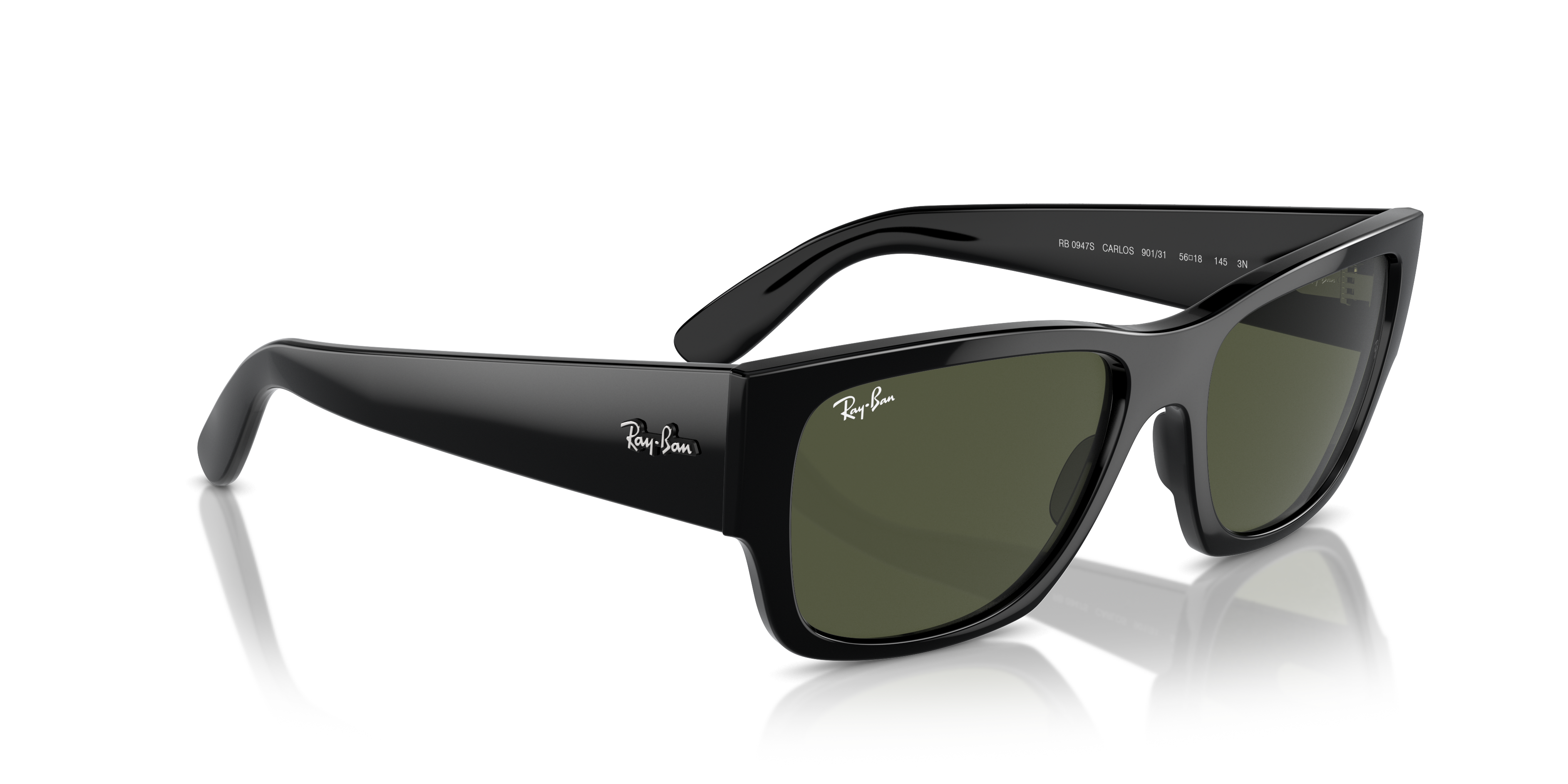 Occhiali da sole Ray-Ban Carlos 0RB0947S Marrone Trasparente | Unisex